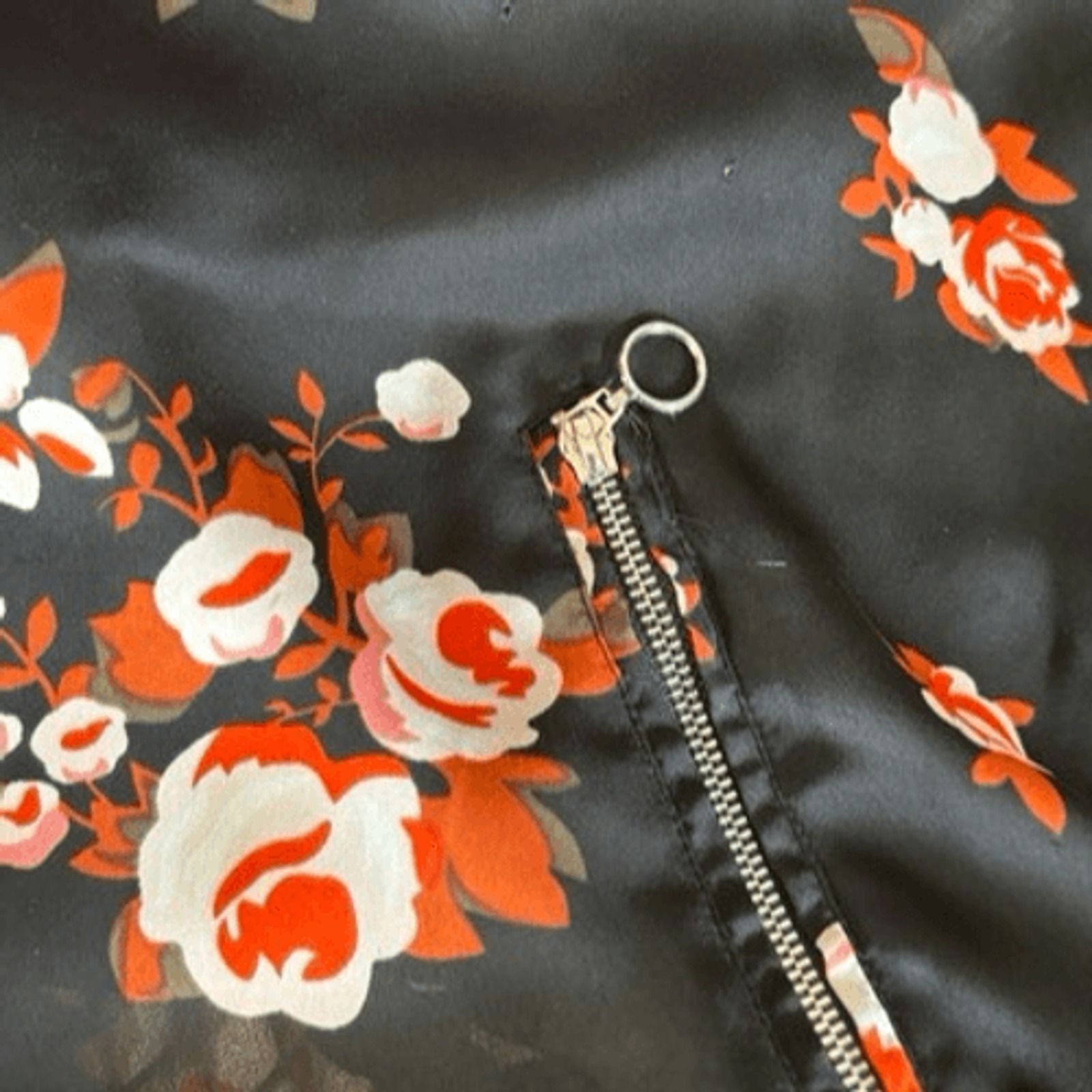 Other Cloud Chaser Black Long Sleeve Floral Full Zip Floral Bomber Size XL / US 12-14 / IT 48-50 - 10 Thumbnail