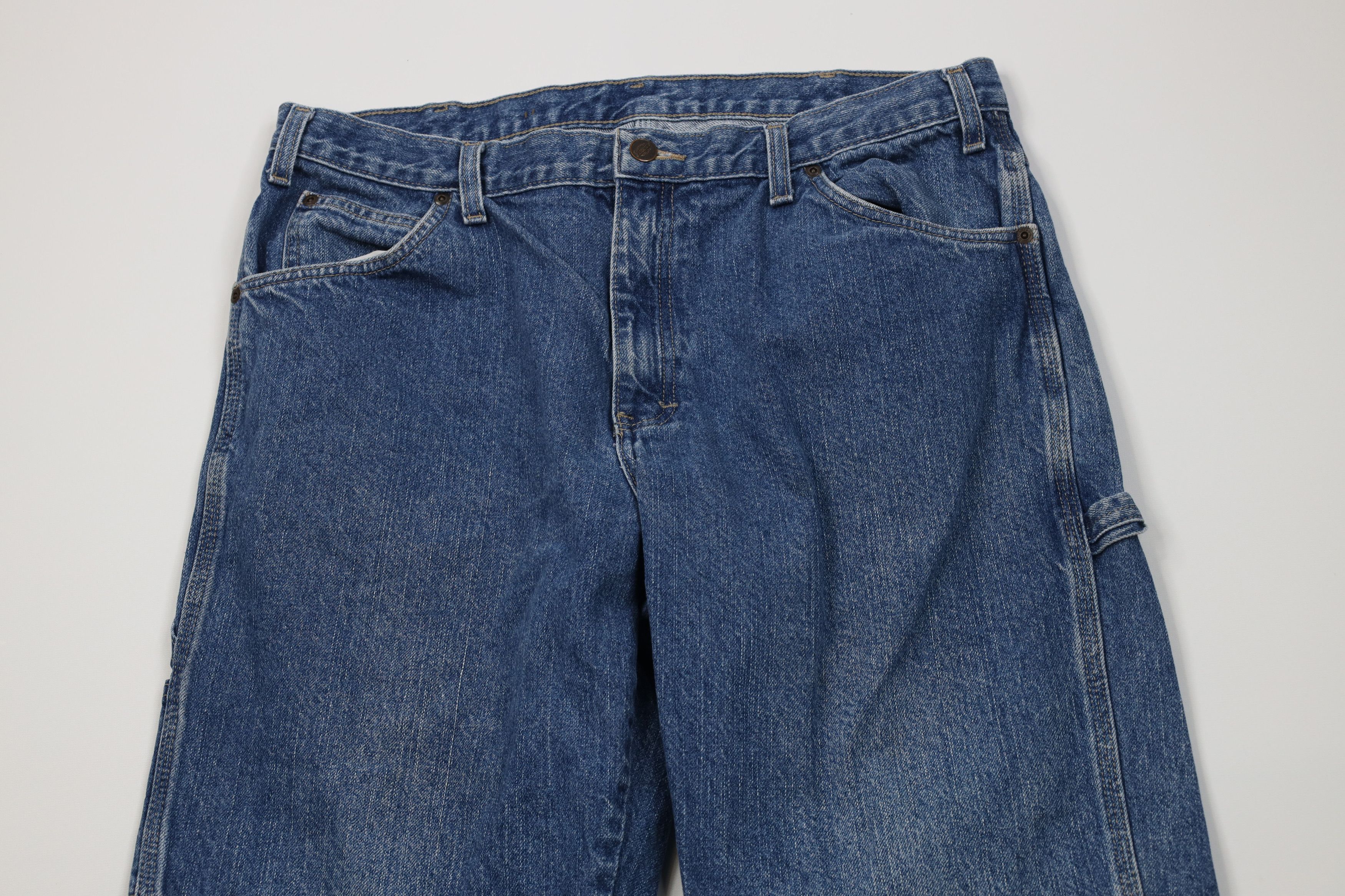 Dickies Vintage Y2K Dickies Wide Leg Dungaree Denim Jeans Workwear Size US 36 / EU 52 - 2 Thumbnail