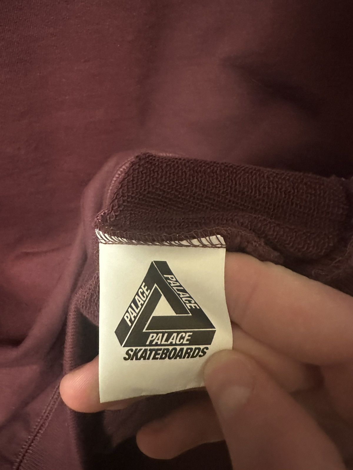 Palace Palace Basically A Tri-Ferg Crew Burgundy Medium Size US M / EU 48-50 / 2 - 4 Thumbnail
