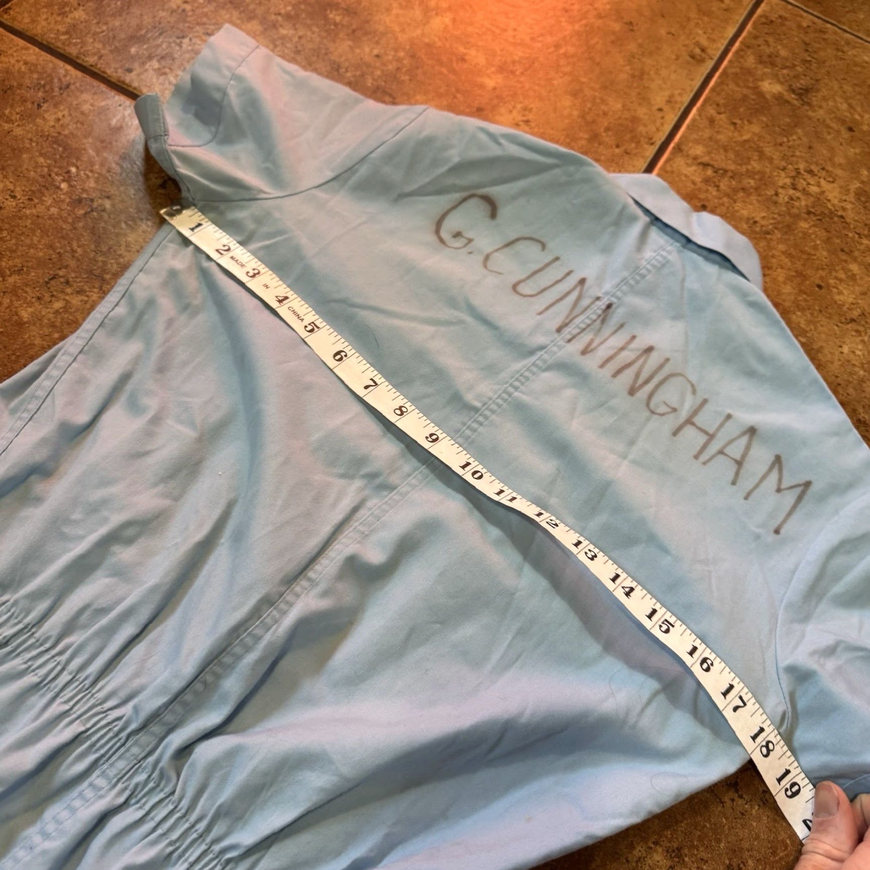 Vintage Vtg nurse uniform WWII blue pinstripe dress Sz 10 50s 60s Size M / US 6-8 / IT 42-44 - 7 Thumbnail