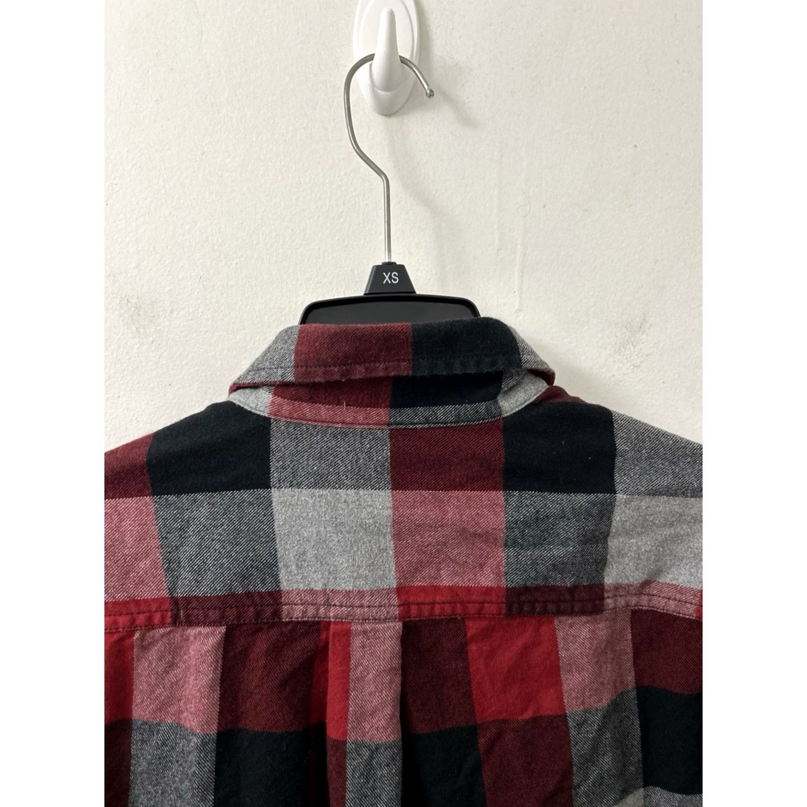 Eddie Bauer VINTAGE Eddie Bauer Flannel Shirt Mens L Buffalo Plaid Button-Down Long Sleeve Black Red Grey Size US L / EU 52-54 / 3 - 2 Thumbnail