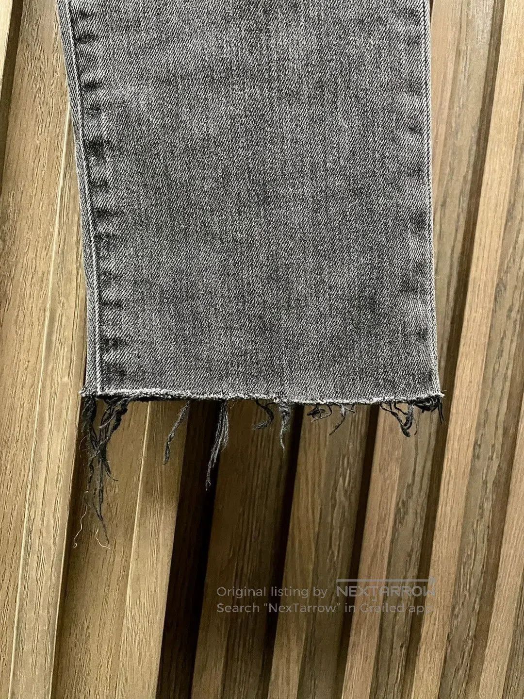 Balenciaga Gray Distressed Denim Jeans Size 30. Size US 30 / EU 46 - 3 Thumbnail