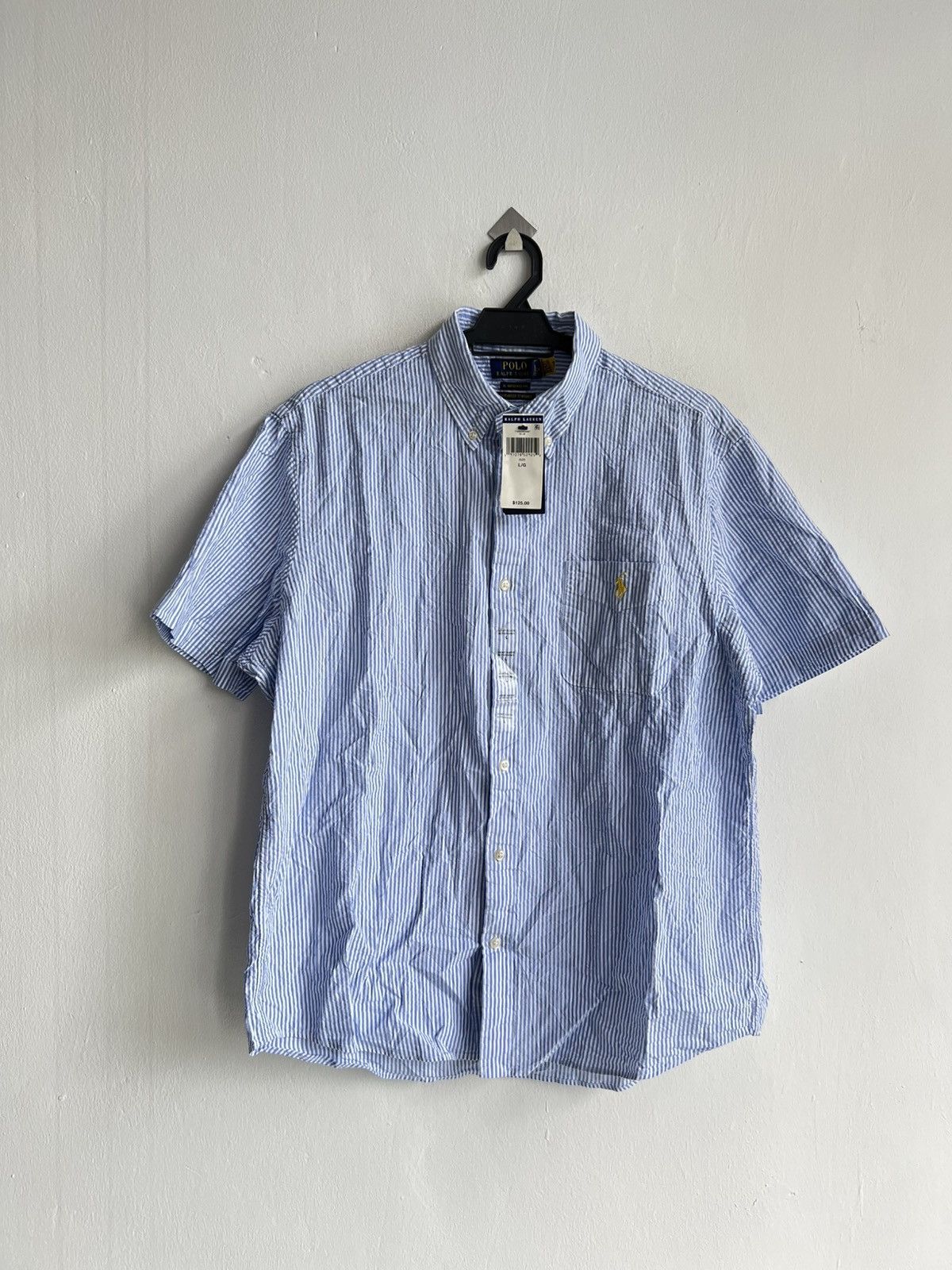 Polo Ralph Lauren RP$125 NWT Polo Ralph Lauren Seersuker Striped Oxford Shirt Size US L / EU 52-54 / 3 - 3 Thumbnail