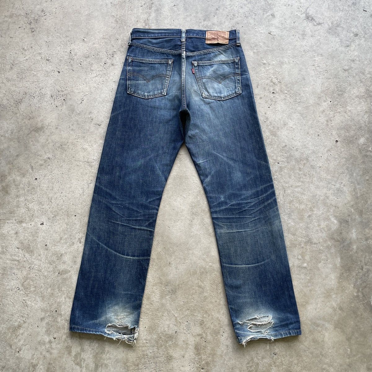 Jean × Levi's × Vintage Vintage Levi’s 502 Big E Selvedge Denim Faded Jeans Pants Size US 30 / EU 46 - 14 Thumbnail