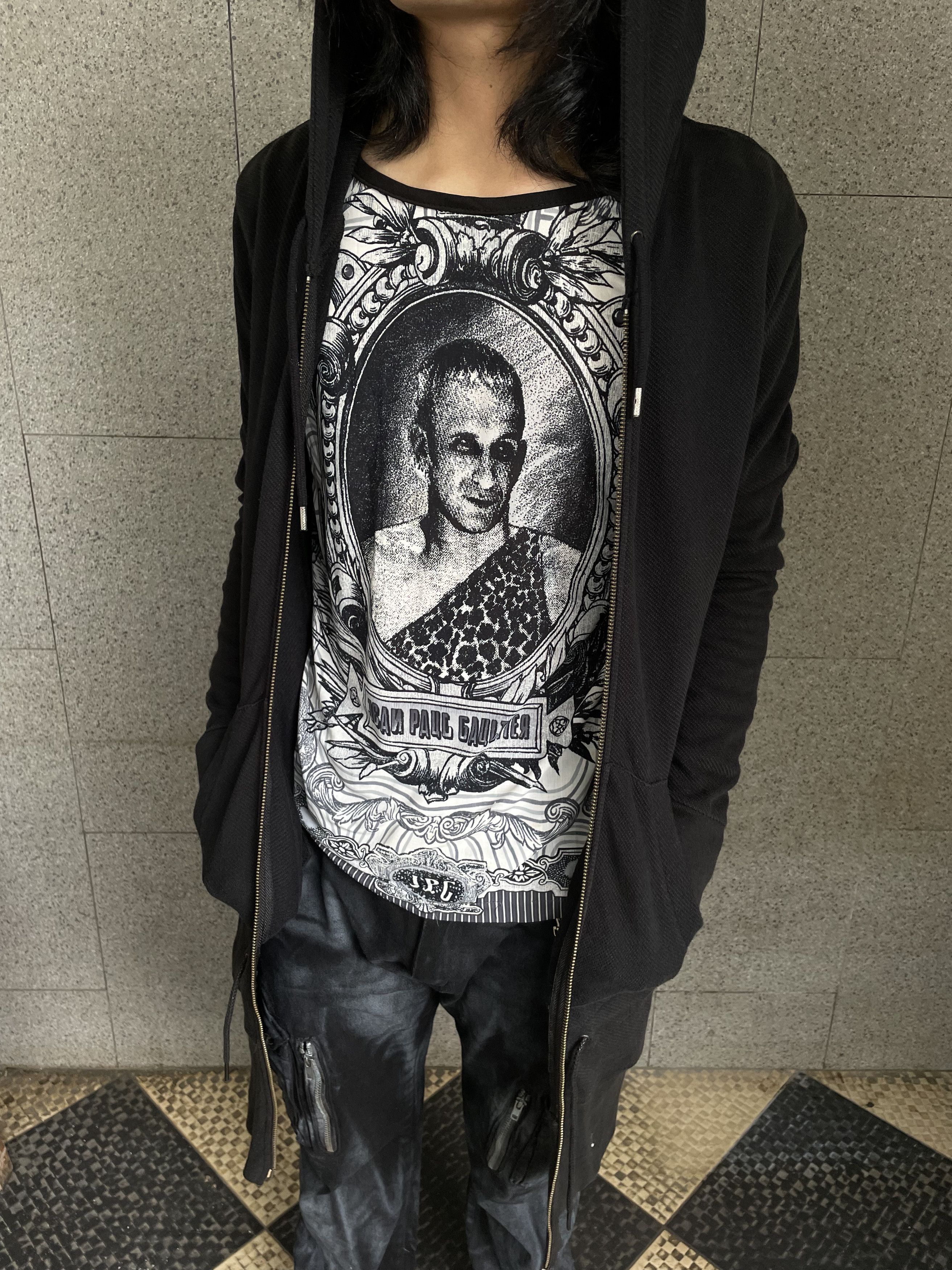 Schlussel Schlussel Longline Gothic Double Zip Up Hoodie Size US S / EU 44-46 / 1 - 8 Thumbnail