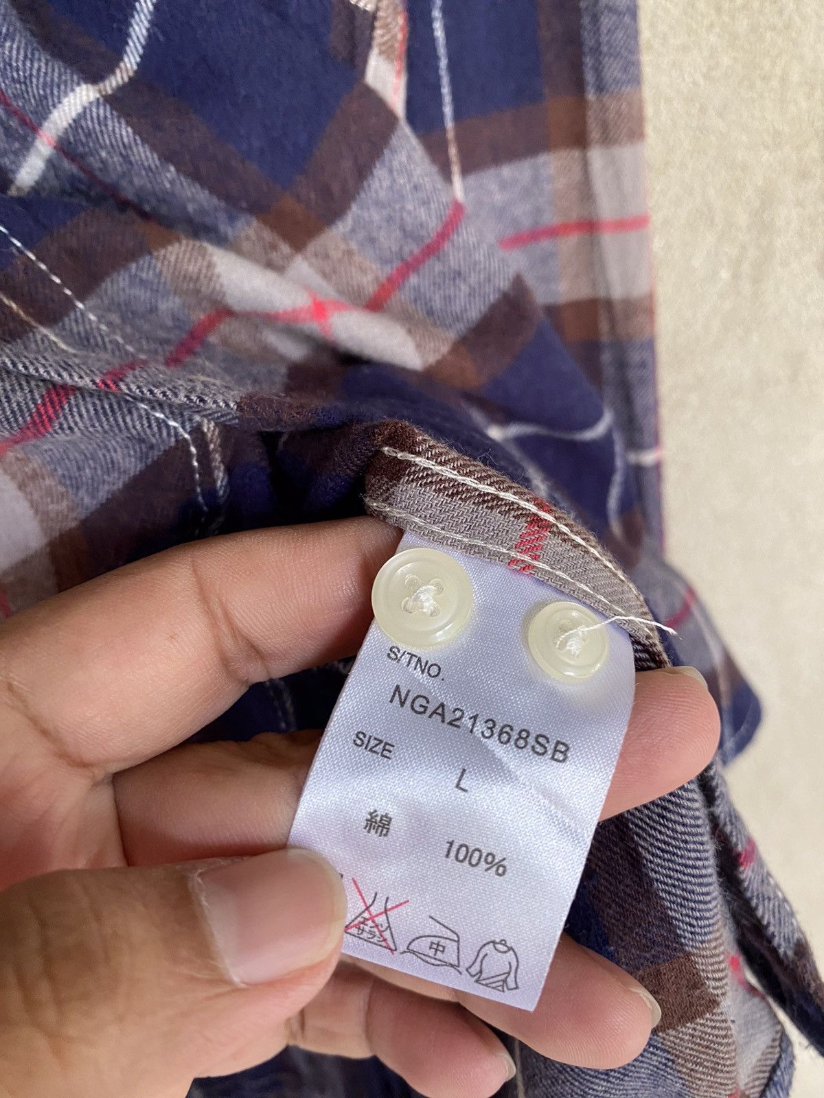 Global Work Japanese Brand Global Work Plaid Tartan Flannel Shirt Size US M / EU 48-50 / 2 - 5 Thumbnail