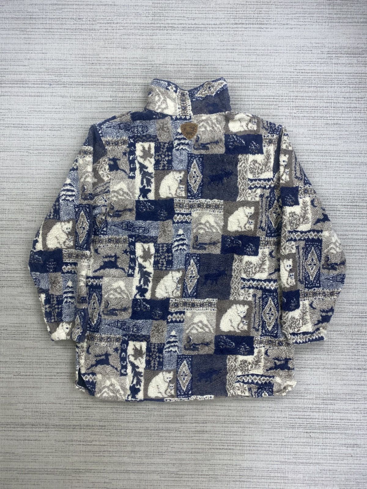Vintage Vintage Nanuk Canadian Polar Bear Full Printed Sherpa Jacket Size US L / EU 52-54 / 3 - 3 Thumbnail