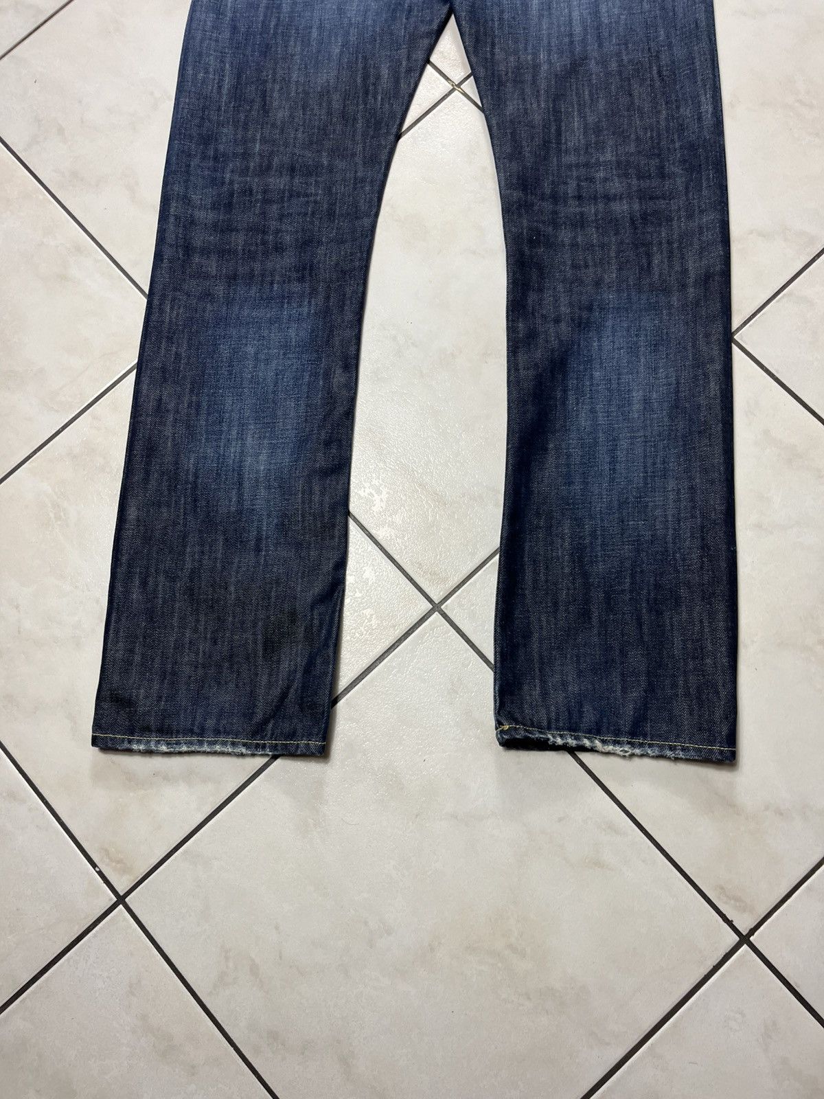 Edwin × Vintage Vintage Edwin ed-47 regular distressed denim washed jeans Size US 30 / EU 46 - 15 Thumbnail