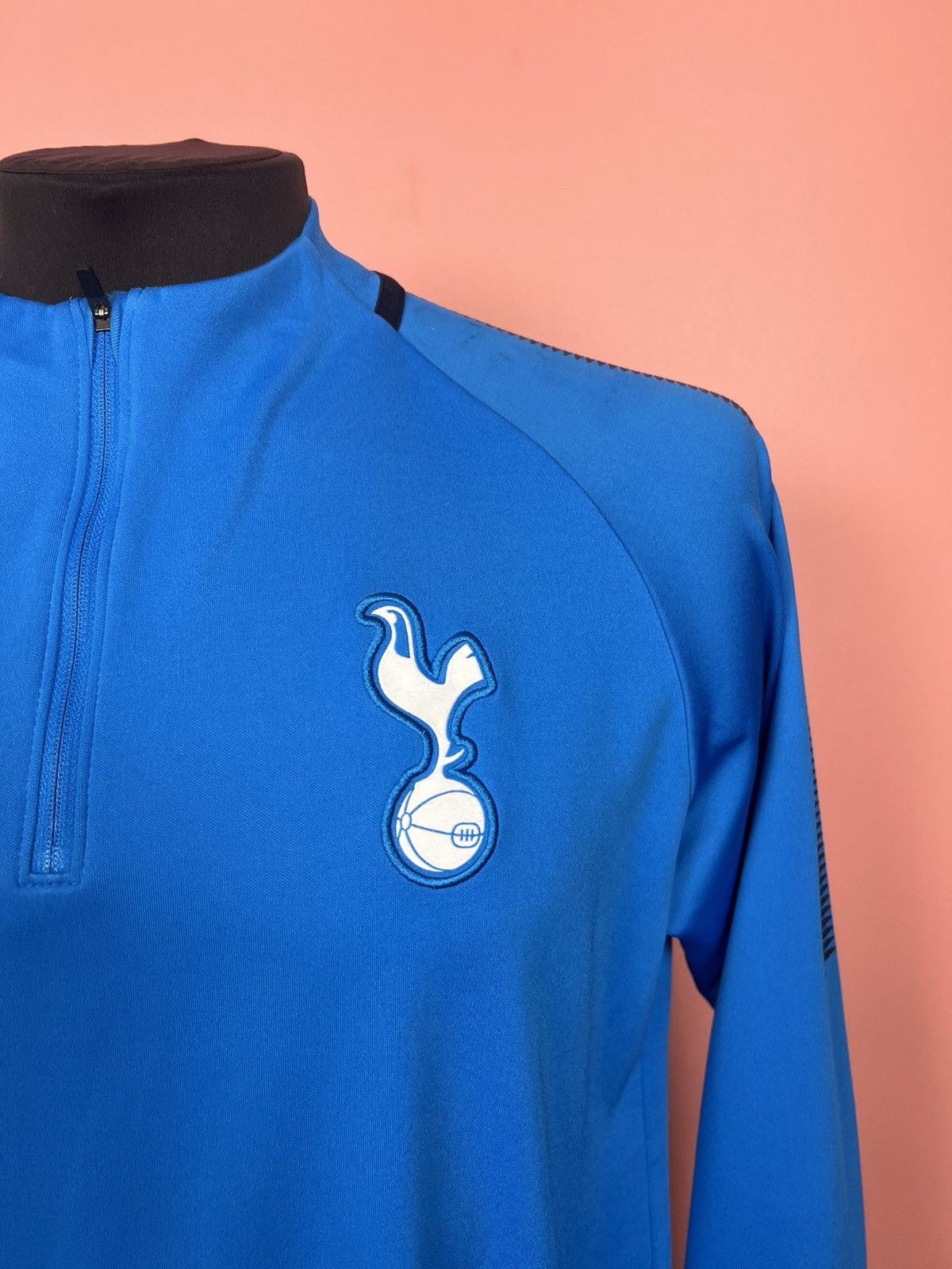 Nike Nike Tottenham longsleeve 1/3 zip soccer jersey football Size US L / EU 52-54 / 3 - 2 Thumbnail