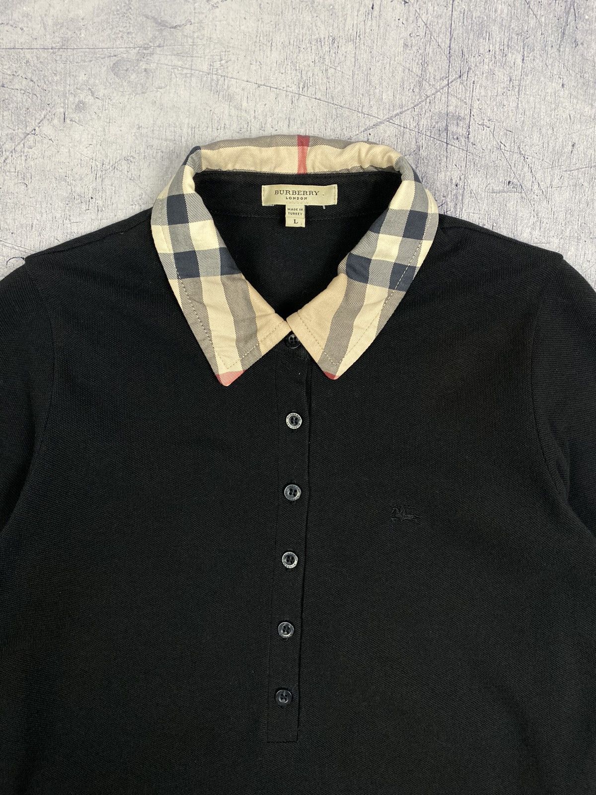 Burberry Vintage Burberry London Nova Check Polo Shirt Size L / US 10 / IT 46 - 5 Thumbnail