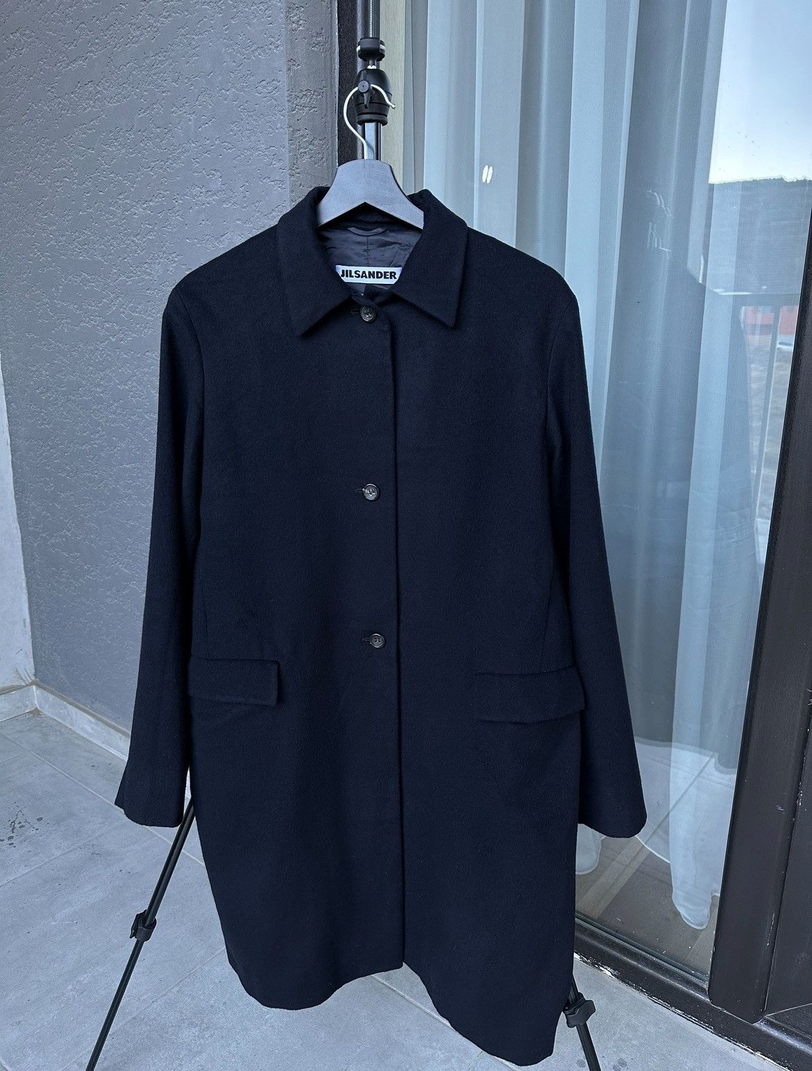 Jil Sander JIL SANDER Cashmere 100% Dark Blue Women Coat Size 34 Size XXS / US 00 / IT 34 - 1 Thumbnail