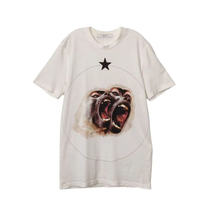 Givenchy Givenchy Monkey Head Print Short Sleeve Shirt Size US L / EU 52-54 / 3 - 1 Thumbnail