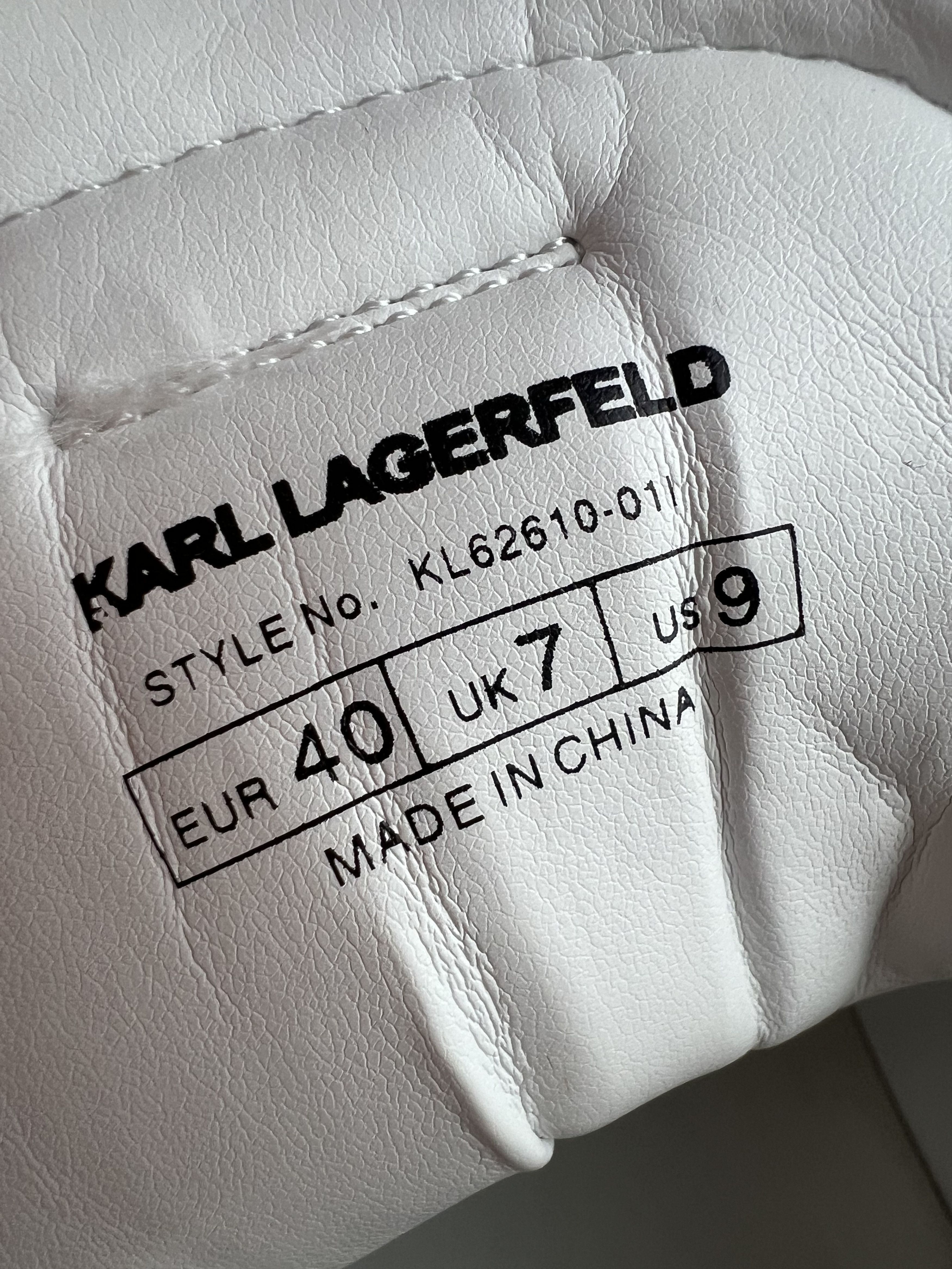 Karl Lagerfeld Karl Lagerfeld Karl Women's Leather Sneakers Size US 9 / IT 39 - 8 Thumbnail