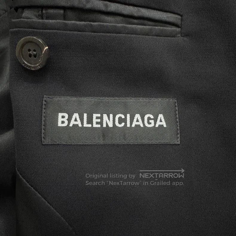 Balenciaga Balenciaga Solid Button Shoulder Coat. Size US XL / EU 56 / 4 - 2 Thumbnail
