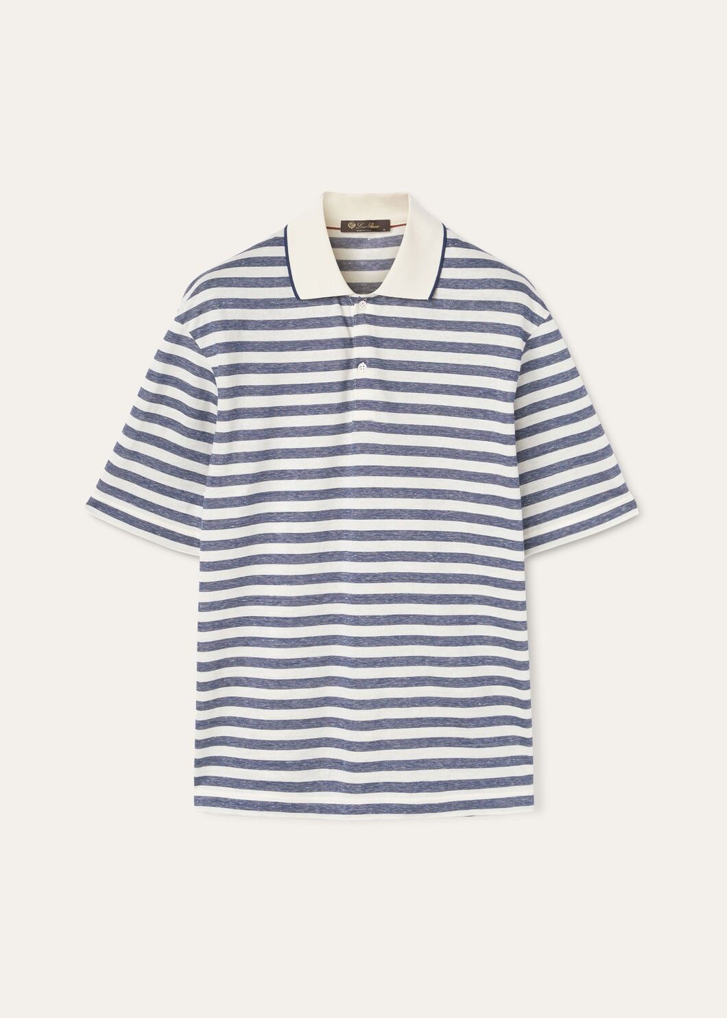 Loro Piana o1w1db10125 FAN8052 Kuroshio Polo Shirt in Blue & White Size US S / EU 44-46 / 1 - 1 Thumbnail