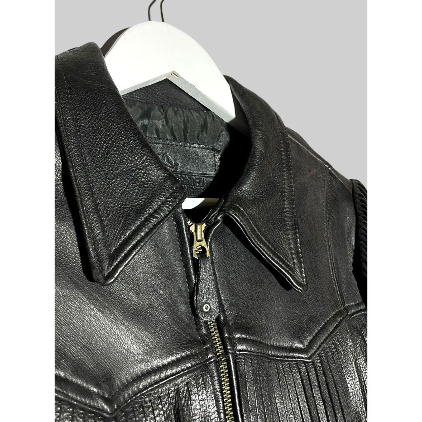 Vintage VINTAGE Branded Garments Jacket Womens S/XS Black Motorcycles Women Leather Size S / US 4 / IT 40 - 5 Thumbnail