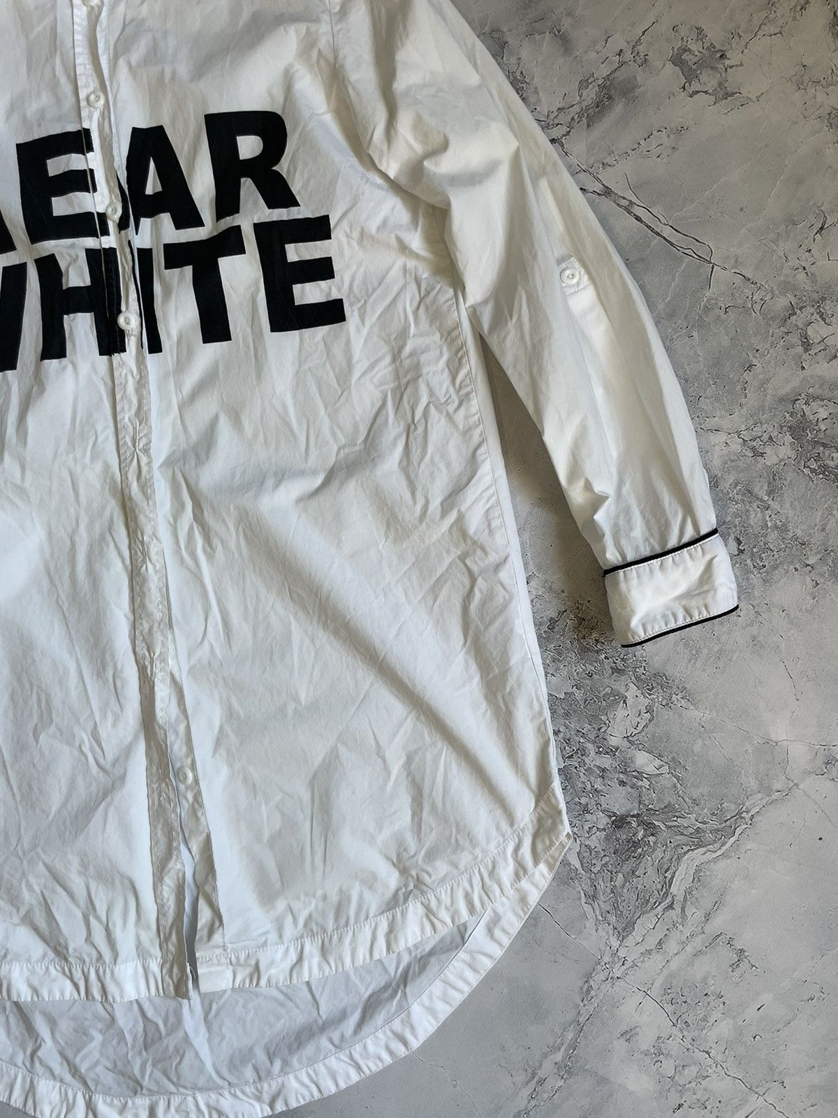 Celine CELINE "HEAR WHITE" Graphic Shirt – Size M 👕✨ Size M / US 6-8 / IT 42-44 - 4 Thumbnail