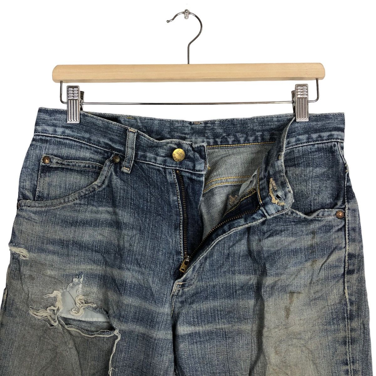 Japanese Brand 🔥90’s VINTAGE DISTRESSED DENIM JEANS LEE RIDERS Size US 30 / EU 46 - 11 Thumbnail
