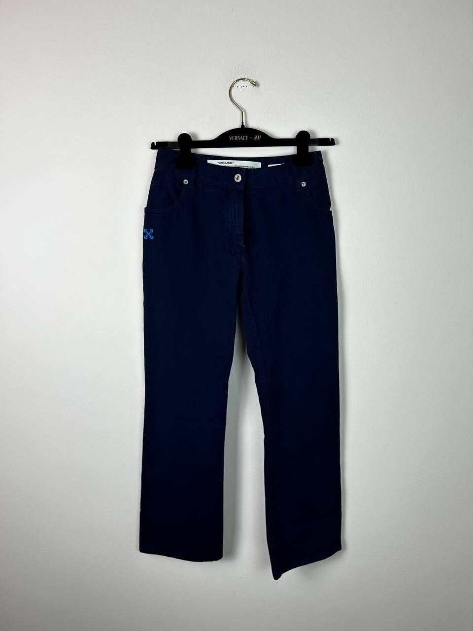 image of Off White x Virgil Abloh Off-White By Virgil Albloh 2013 Denim Logo Denim Jeans in Blue, Women's (S