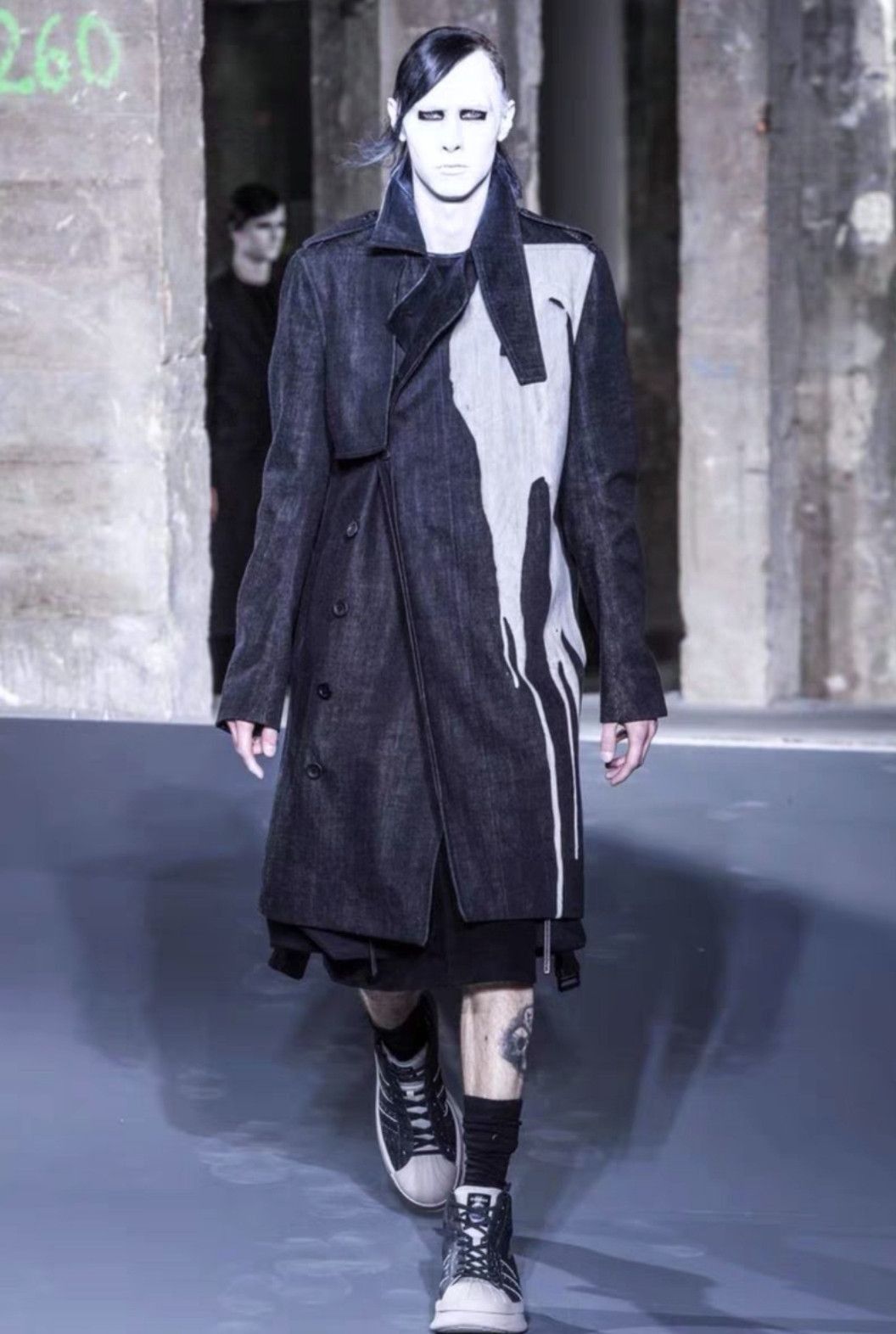 Rick Owens Rick Owens ro 16FW splash-ink style coat-2505 Size US M / EU 48-50 / 2 - 5 Thumbnail