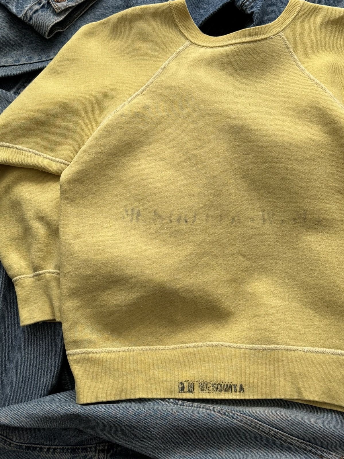 Vintage 1950s Vintage US Marine Corps Stenciled Raglan Sweatshirt Size US S / EU 44-46 / 1 - 8 Thumbnail