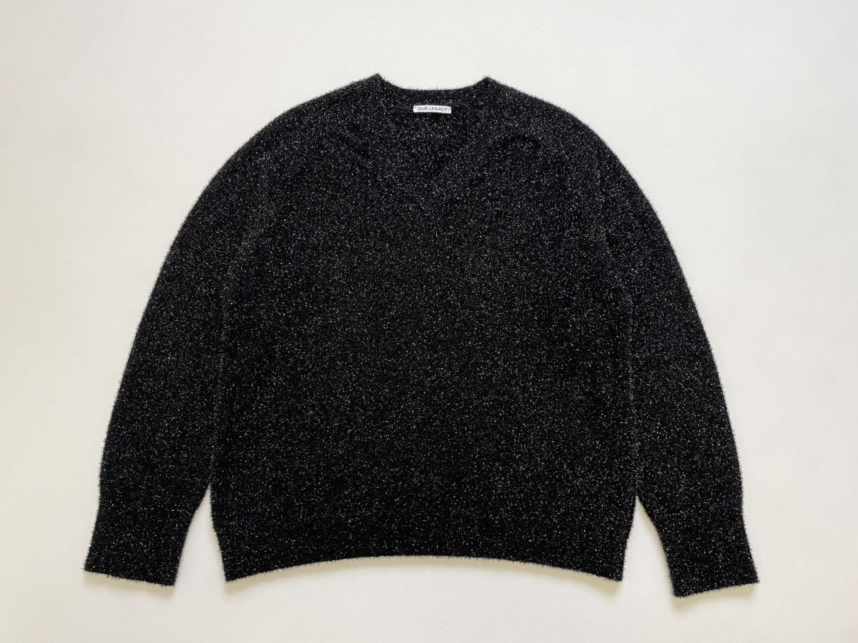 Our Legacy Sample ‘Black Glitter’ Raglan Sweater Size US L / EU 52-54 / 3 - 4 Thumbnail