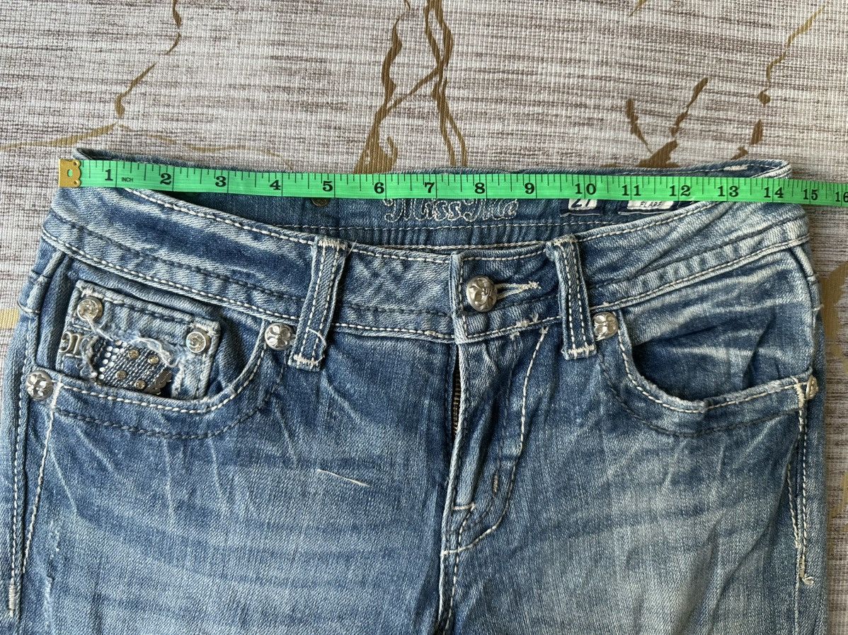 Miss Me FLARE Miss Me Distressed Swaroski Design Jeans Size 28" / US 6 / IT 42 - 5 Thumbnail