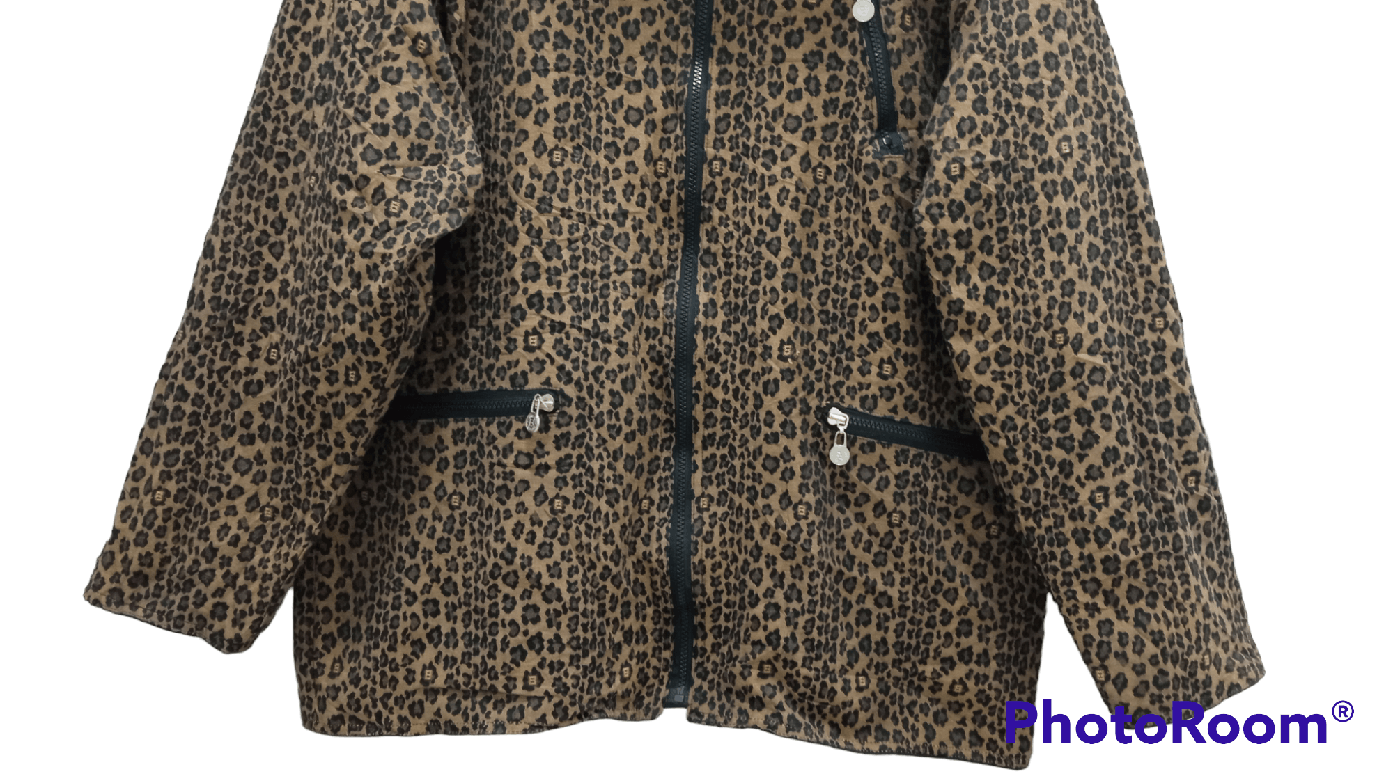 Fendi × Vintage 🔥🔥Vtg Fendi Leopard Big Logo Spellout Reversible Jacket Size US L / EU 52-54 / 3 - 5 Thumbnail