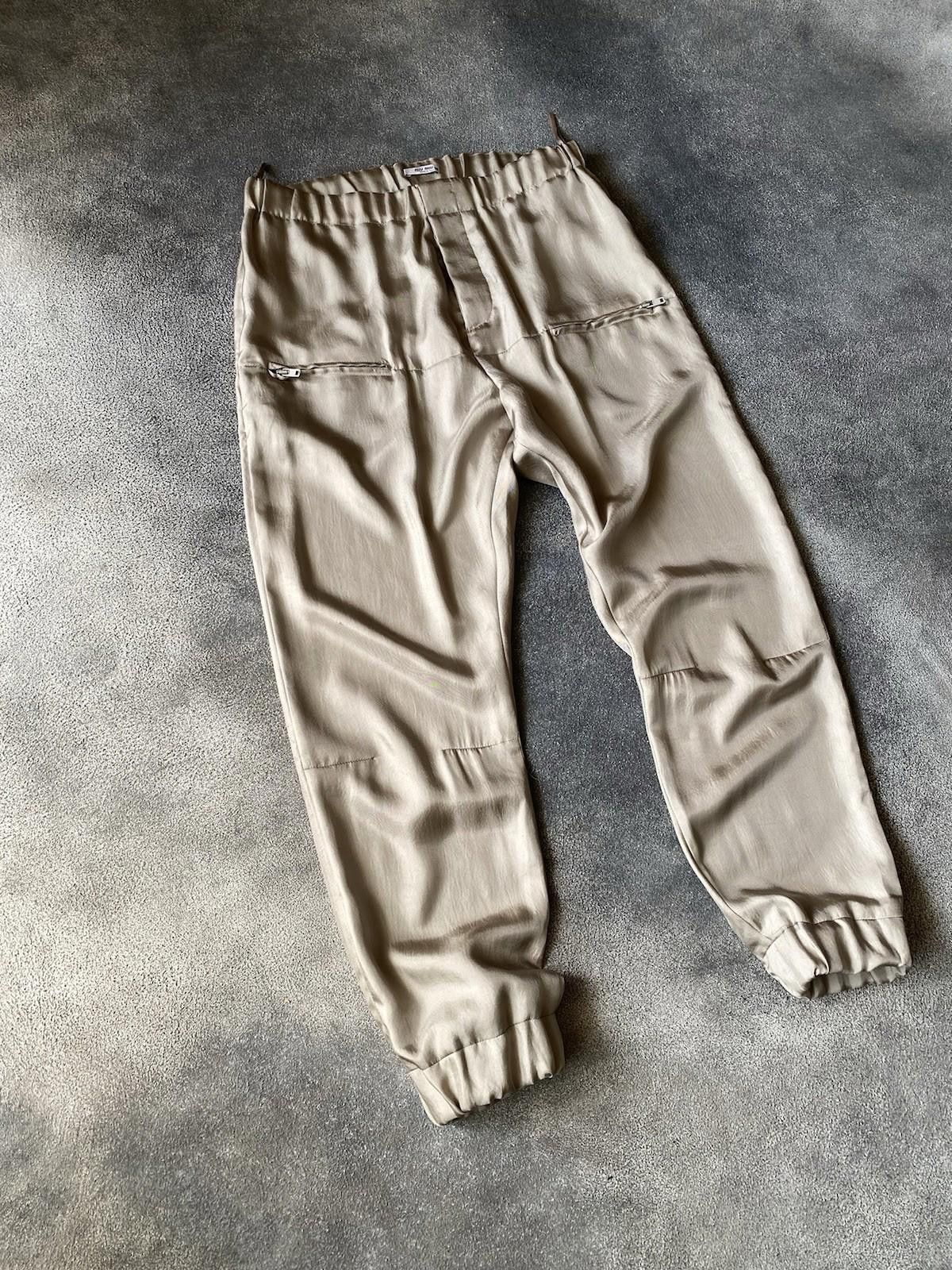 Miu Miu Fall 2007 Miu Miu Runway Satin Front Double Pocket Pants Size US 30 / EU 46 - 2 Thumbnail