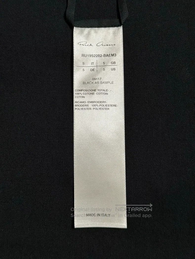 Rick Owens Rick Owens Five-point sleeve mid-sleeve T-shirt Size US S / EU 44-46 / 1 - 3 Thumbnail