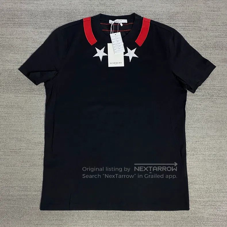 Givenchy Givenchy Black Collar Five-Star Short Sleeve Size US L / EU 52-54 / 3 - 1 Thumbnail