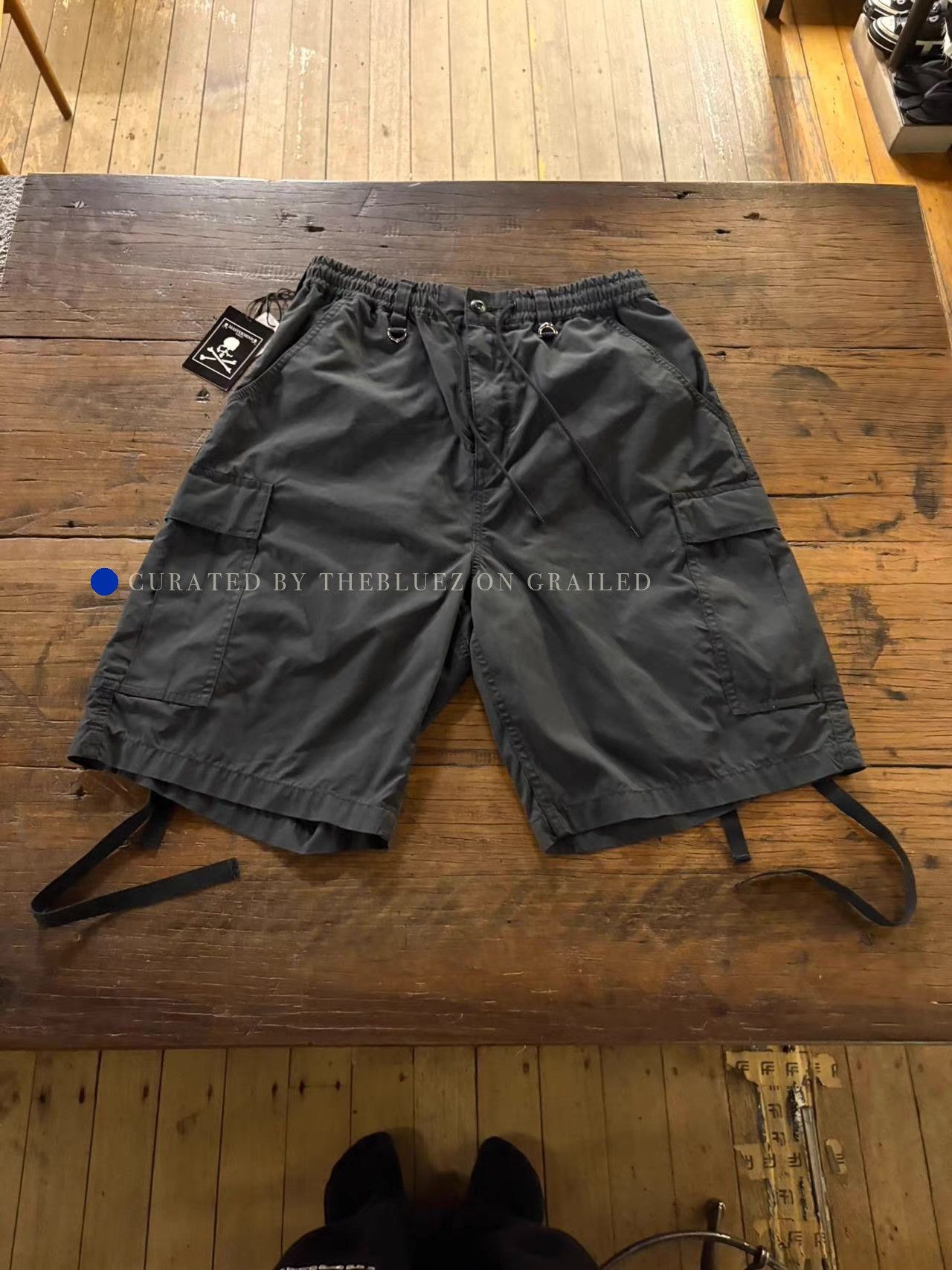 Mastermind World Black Cargo Shorts with Utility Pockets Size US 34 / EU 50 - 1 Thumbnail