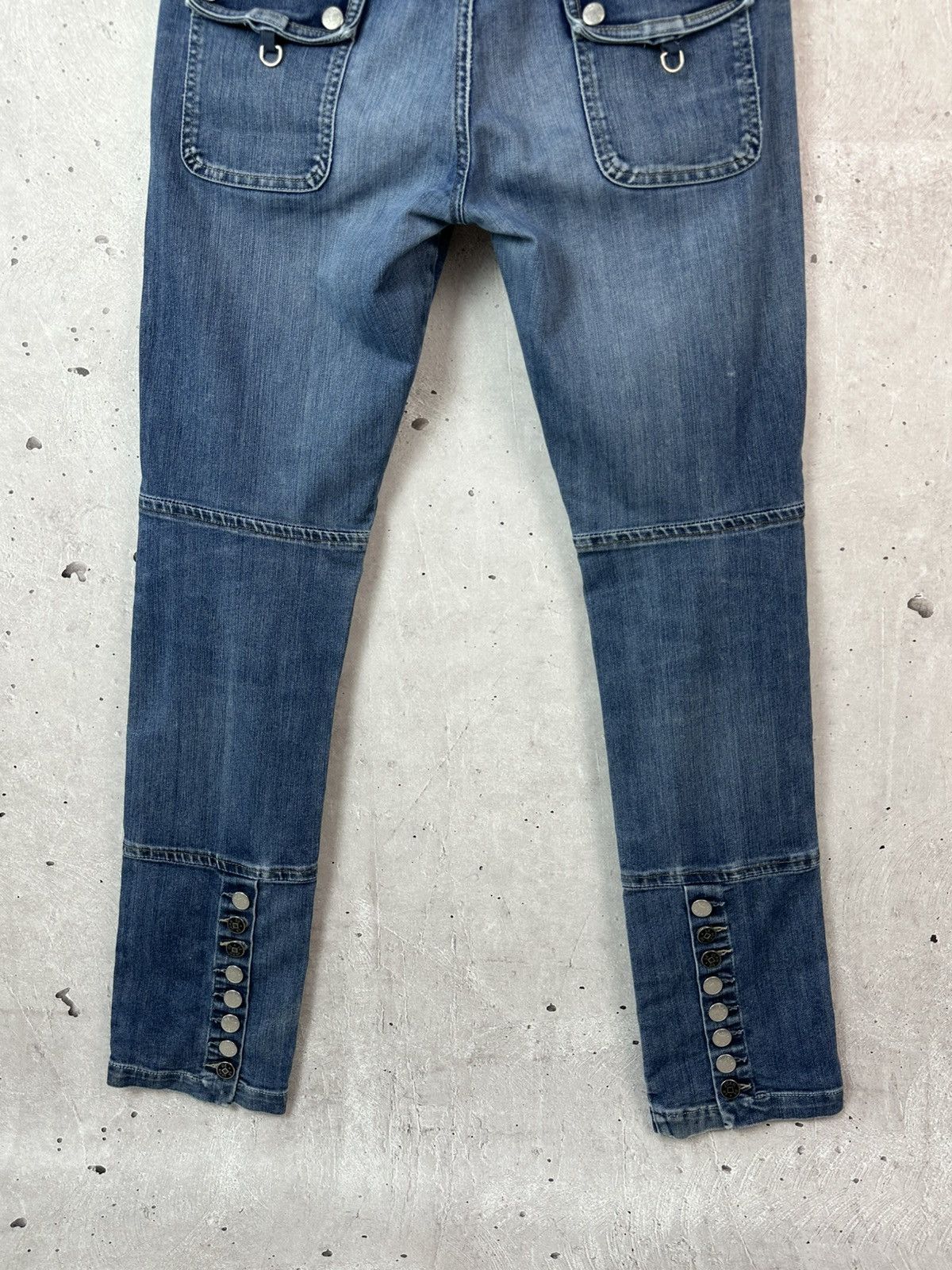 Marithe + Francois Girbaud Marithe Francois Girbaud Embroidered Metal Buttons Jeans Size 32" / US 10 / IT 46 - 8 Thumbnail