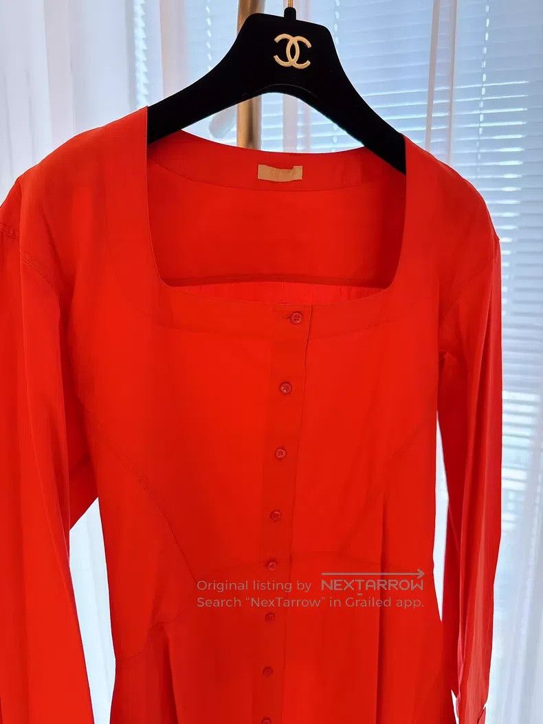 Alaia Alaia Classic Orange Red Skirt Hem Top Size M / US 6-8 / IT 42-44 - 2 Thumbnail