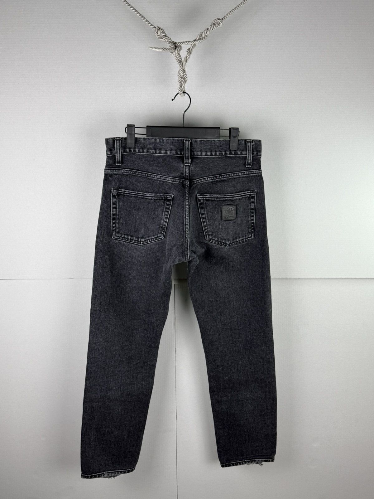 Carhartt Wip Carhartt WIP Klondike Jeans Black Faded Denim Size US 29 - 2 Thumbnail