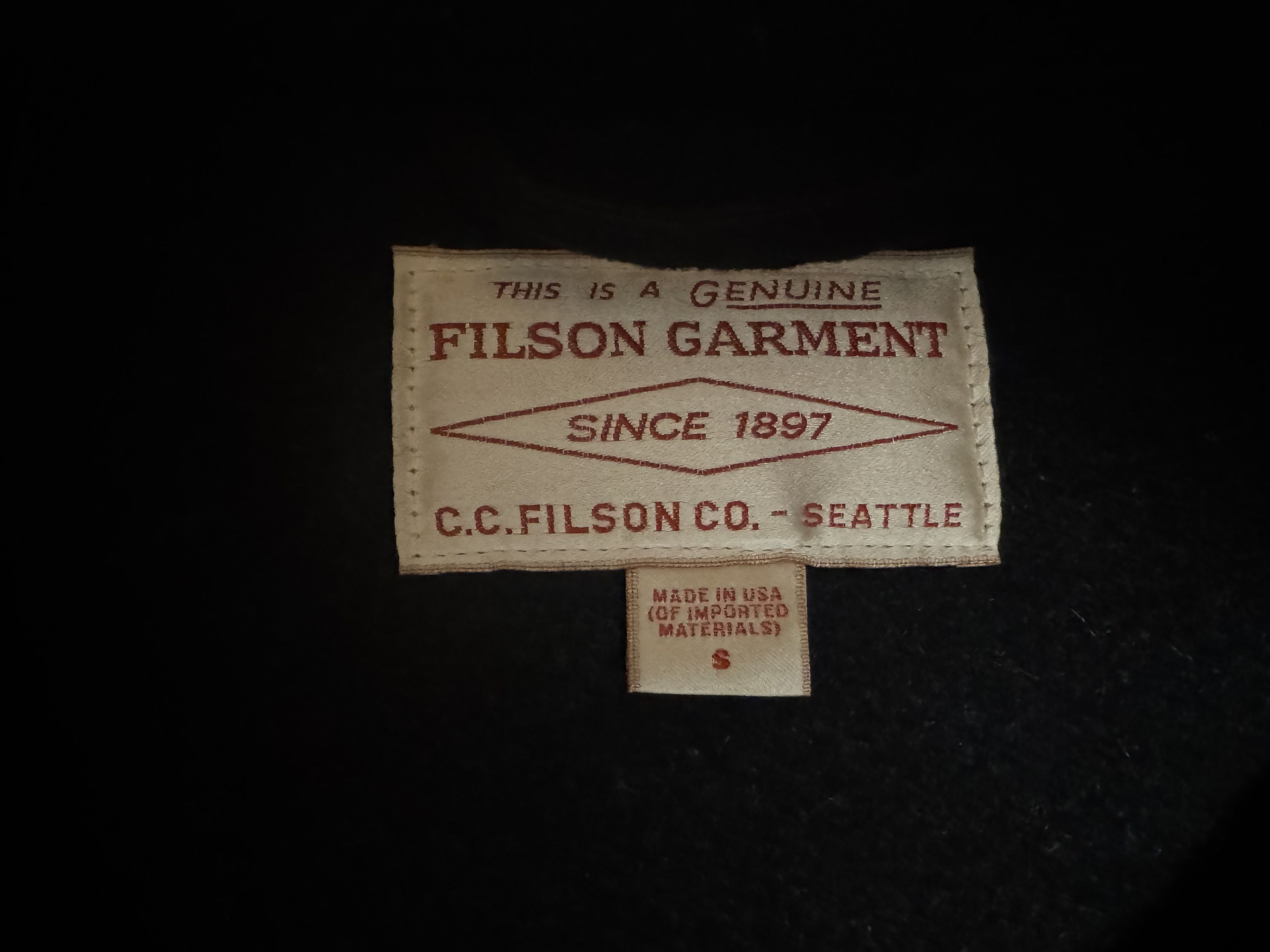 Filson Filson 40s-style Mackinaw Wool Cruiser Jacket Charcoal SM Size US S / EU 44-46 / 1 - 4 Thumbnail