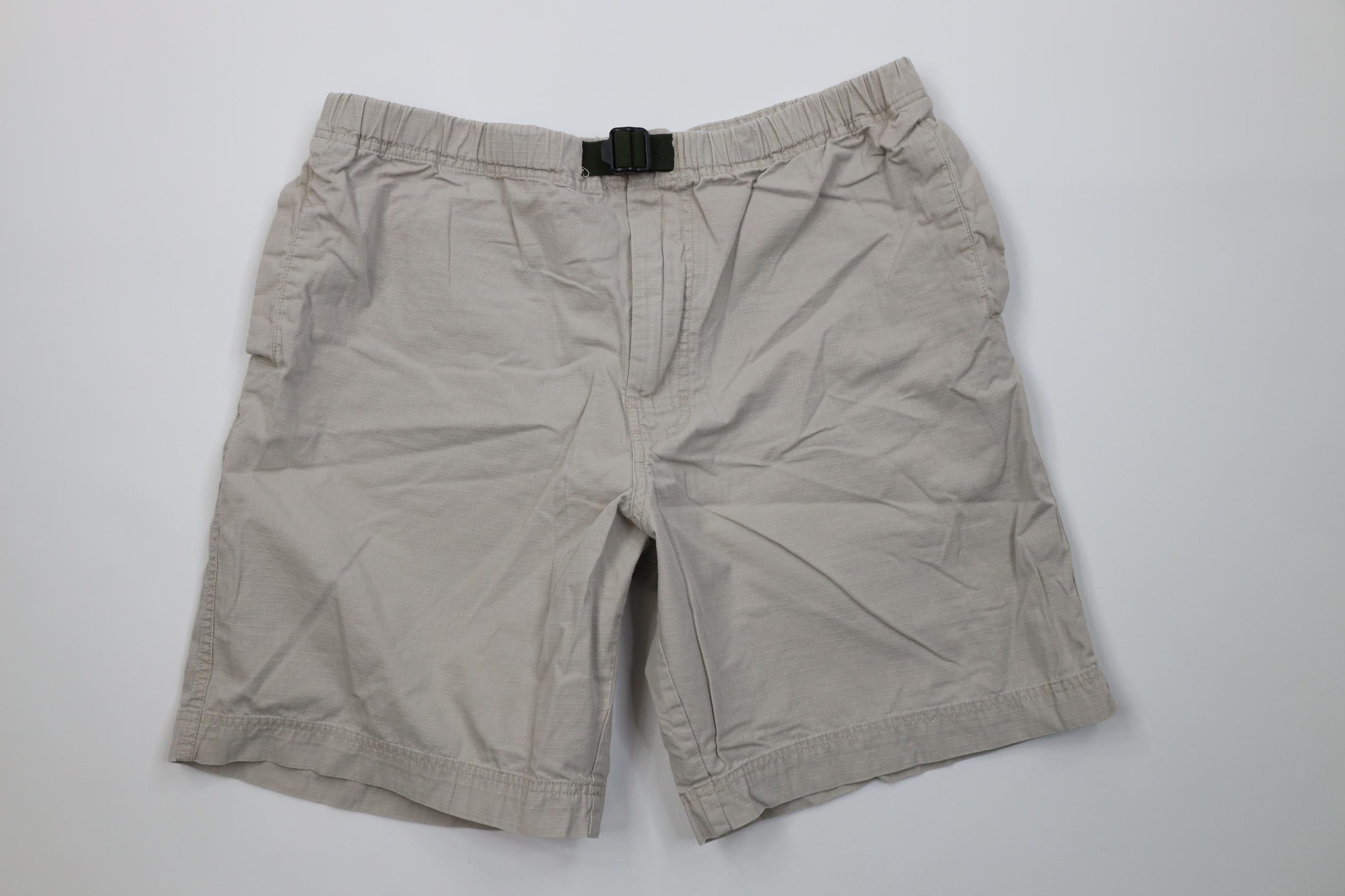 Gap Vintage Y2K 2001 Gap Belted Ripstop Above Knee Shorts Beige Size US 34 / EU 50 - 1 Thumbnail