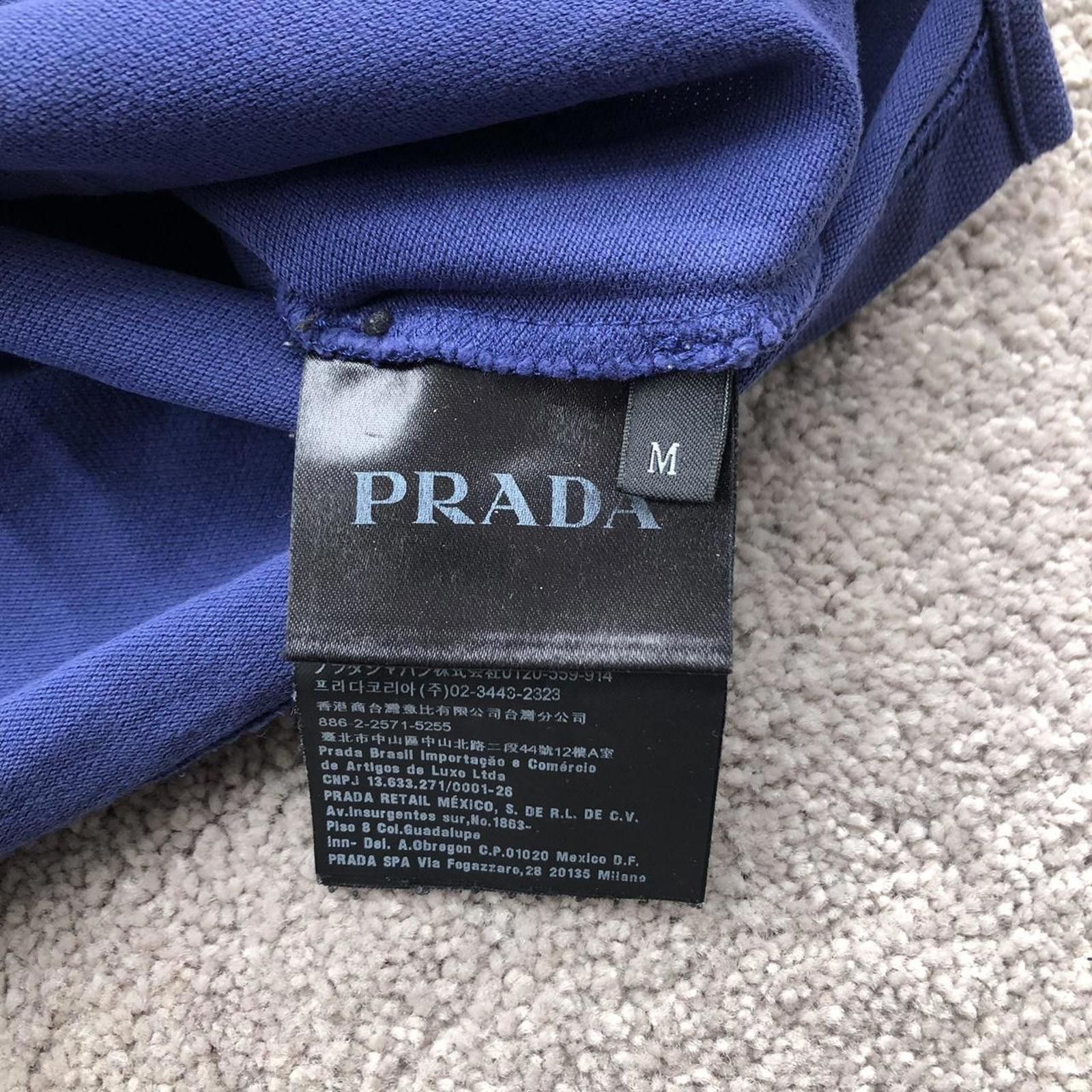 Prada Prada Royal Blue Red Tab Polo Shirt Size US M / EU 48-50 / 2 - 5 Thumbnail