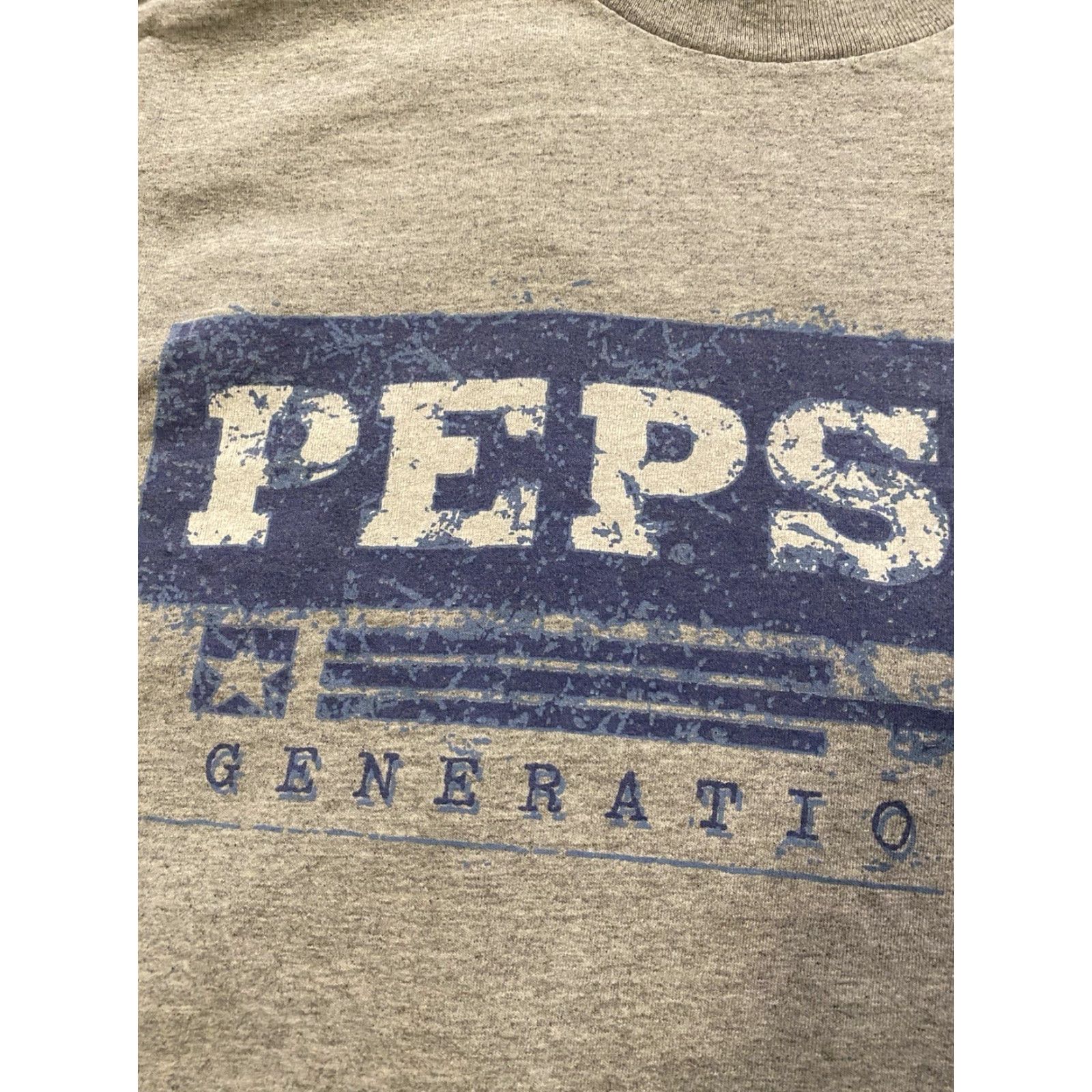 Vintage VINTAGE Pepsi Generation Single Stitch T-Shirt Gray Mens M Adult Medium Cotton 90s Retro USA Graphic Print Short Sleeve Crew Neck Size US M / EU 48-50 / 2 - 2 Thumbnail