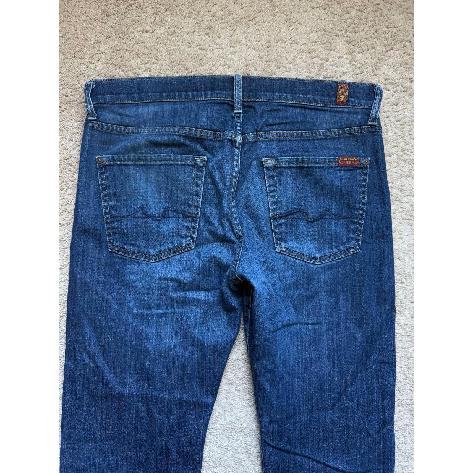 7 For All Mankind 7 for All Mankind Carsen Straight Performance Jeans Blue Size US 34 / EU 50 - 6 Thumbnail