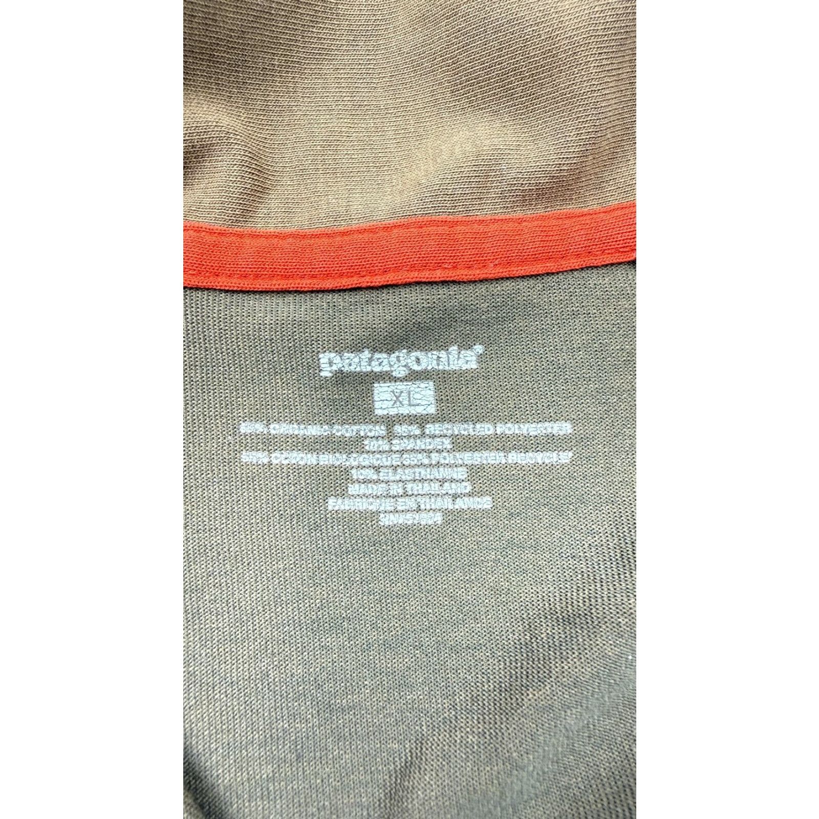 Patagonia Patagonia Polo Shirt Mens XL Brown Red Organic Cotton Recycled Polyester Tech Size US XL / EU 56 / 4 - 7 Thumbnail