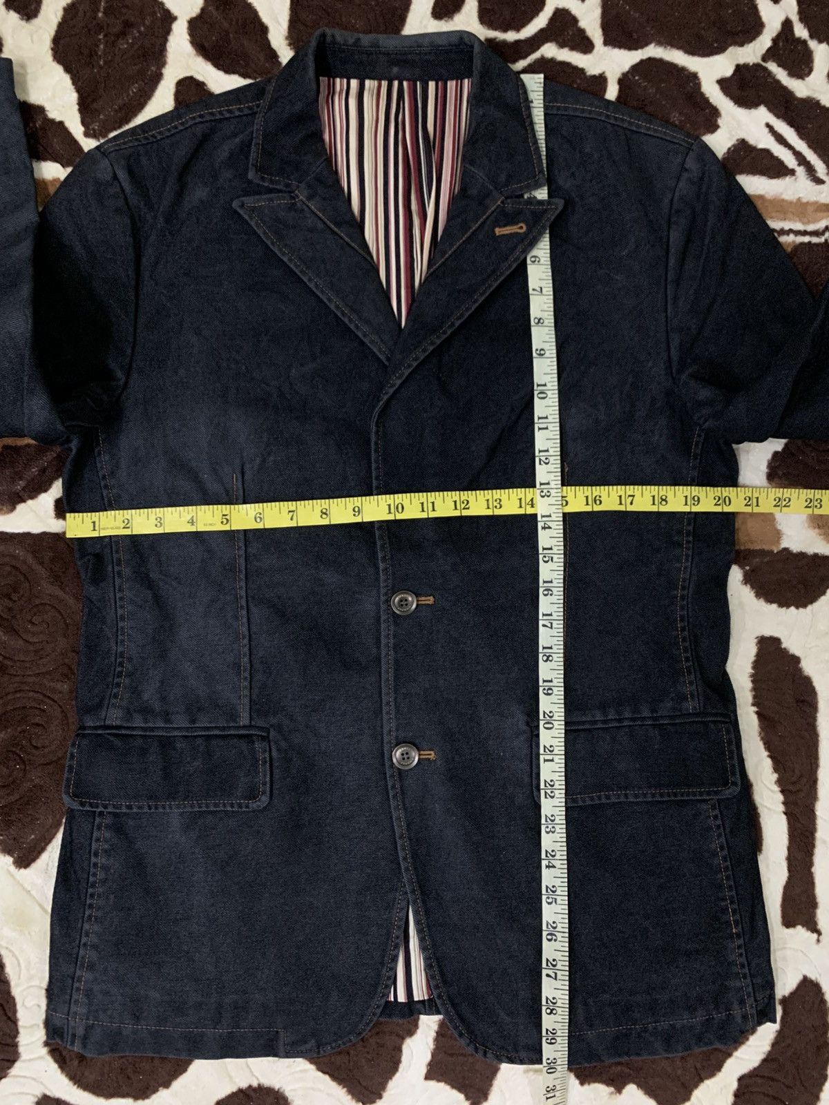 Japanese Brand LAST DROP#Emboli Denim Blazer Size 40R - 4 Thumbnail