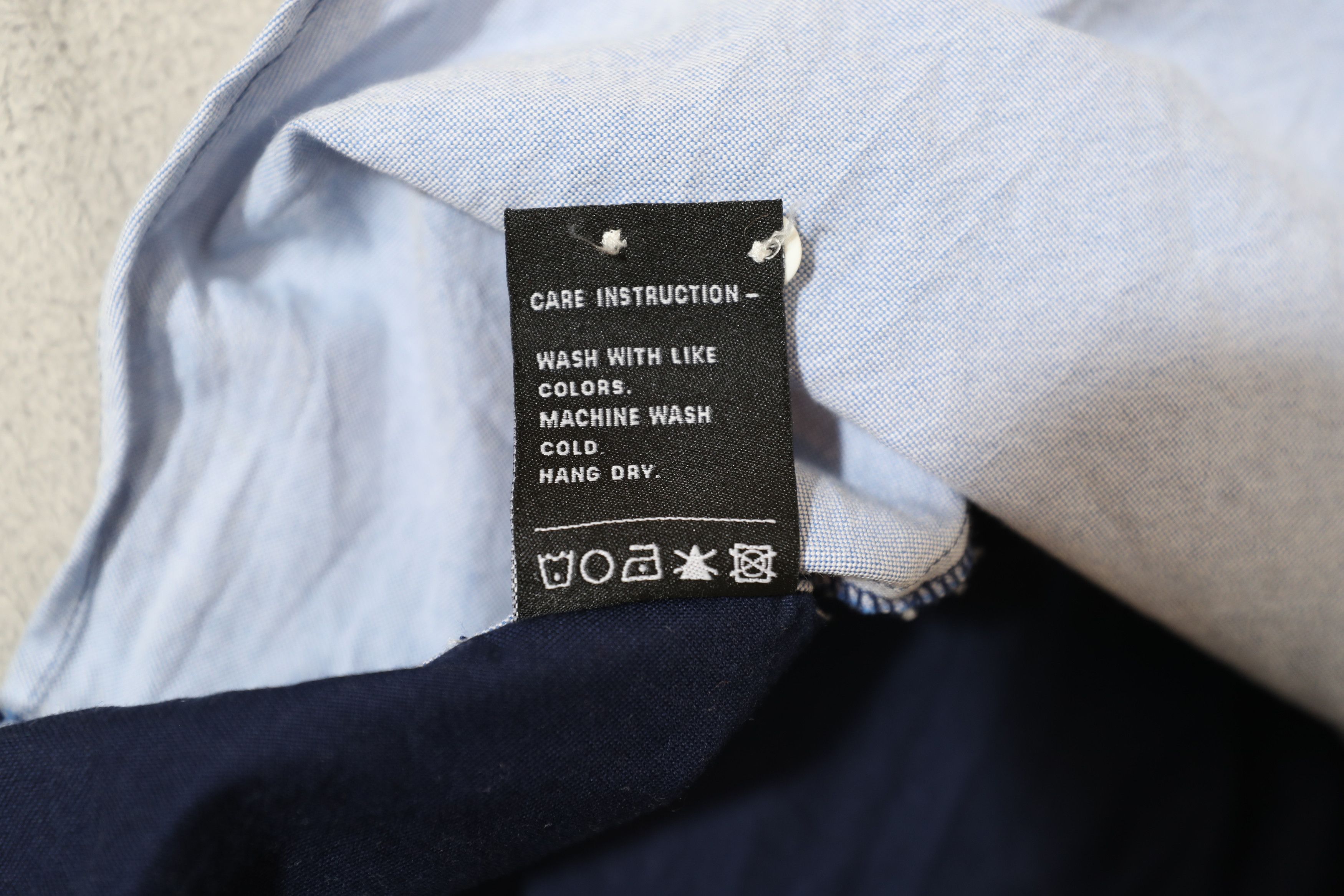 Jiberish Jiberish Navy Blue Gray Colorblock Button Shirt (XXL) Size US XXL / EU 58 / 5 - 14 Thumbnail