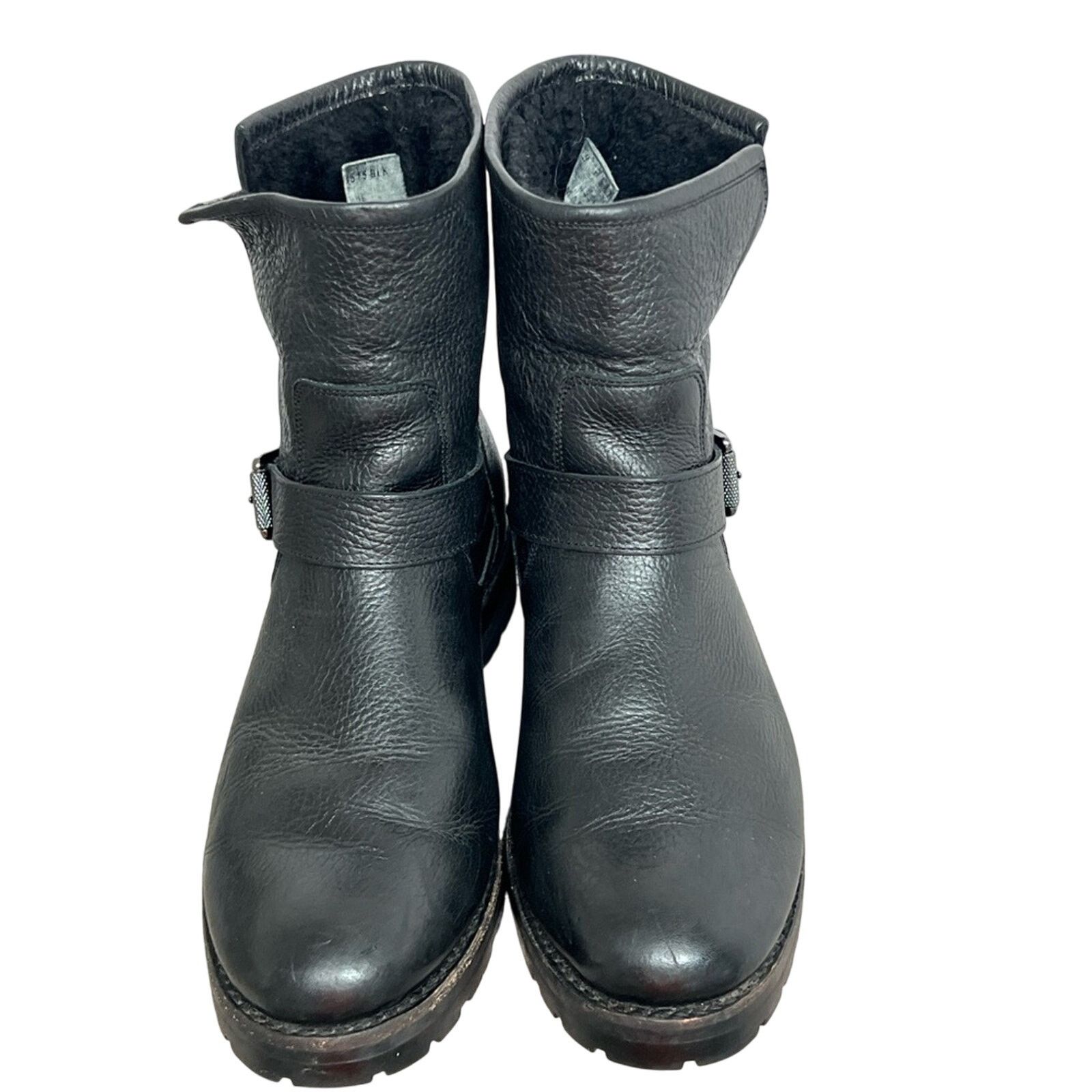 Frye Frye Natalie Engineer Leather Fur Lined Women's Booties sz 9 Size US 9 / IT 39 - 4 Thumbnail