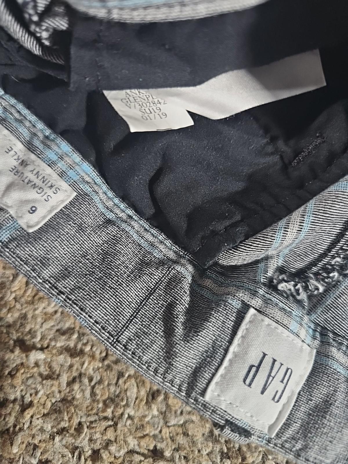 Gap GAP Signature Skinny Ankle Sz 6 Gray Pants Size 28" / US 6 / IT 42 - 8 Thumbnail
