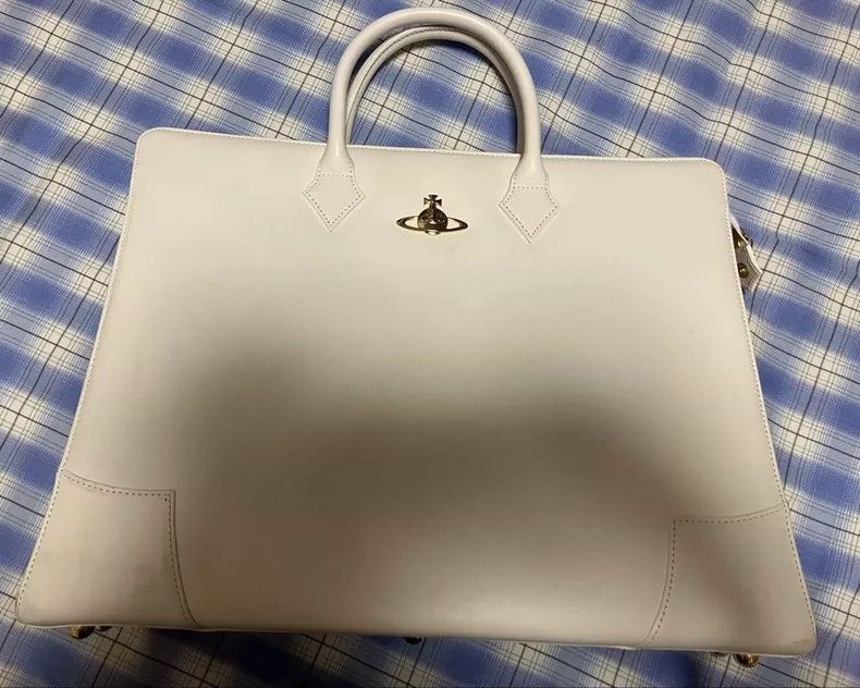 Vivienne Westwood Vivienne Westwood size os White large capacity briefcase Size ONE SIZE - 1 Thumbnail