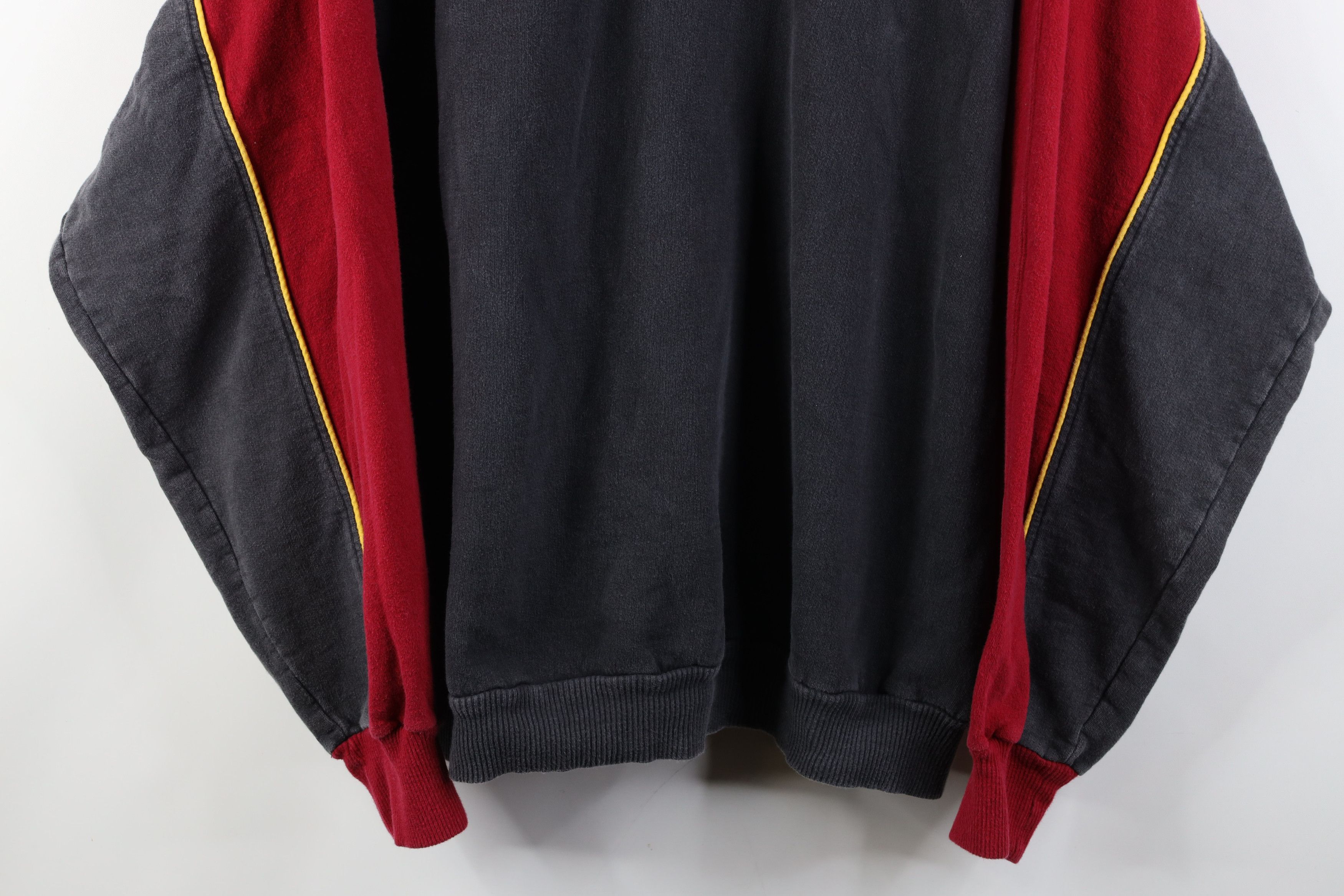 Vintage Vintage 90s Streetwear Block Half Zip Pullover Sweatshirt Size US XXL / EU 58 / 5 - 3 Thumbnail