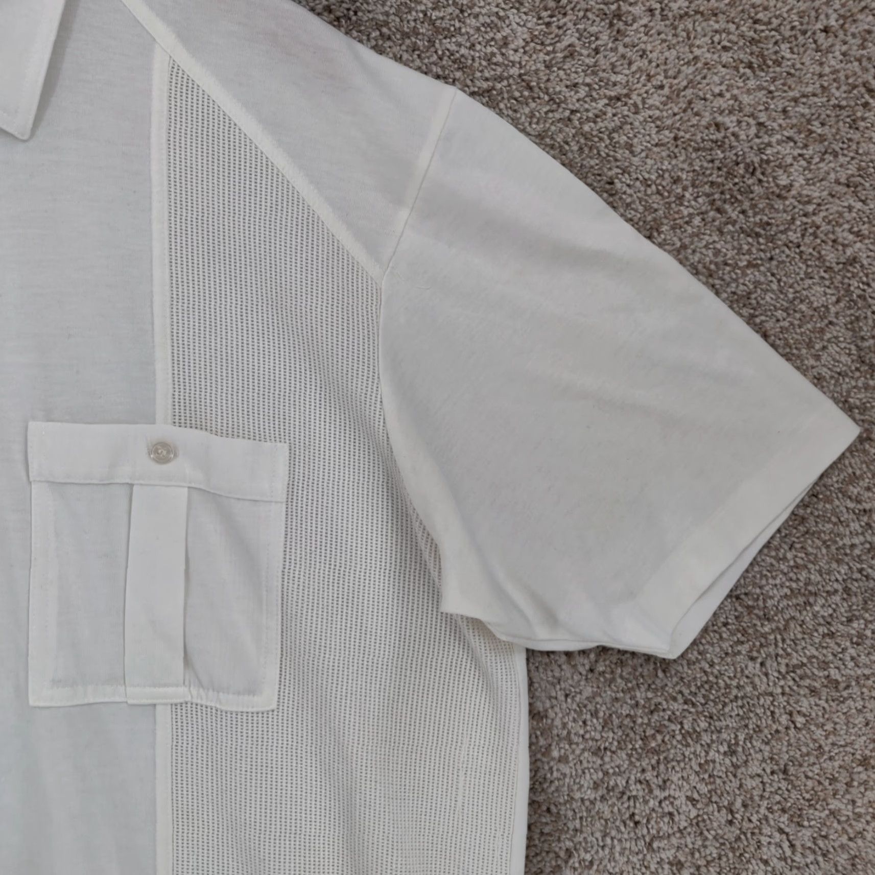 Vintage VINTAGE Alan Stuart Pullover Shirt Mens XL Textured Pocket Short Sleeve USA 80s Size US XL / EU 56 / 4 - 4 Thumbnail