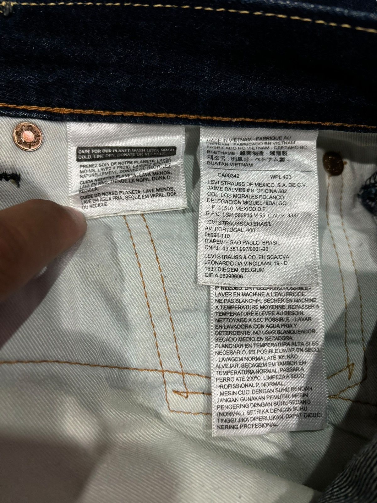 Levi's × Vintage Y2k Vintage Levi’s Lot 505 Faded Straight Cut Denim Jeans Size US 32 / EU 48 - 5 Thumbnail