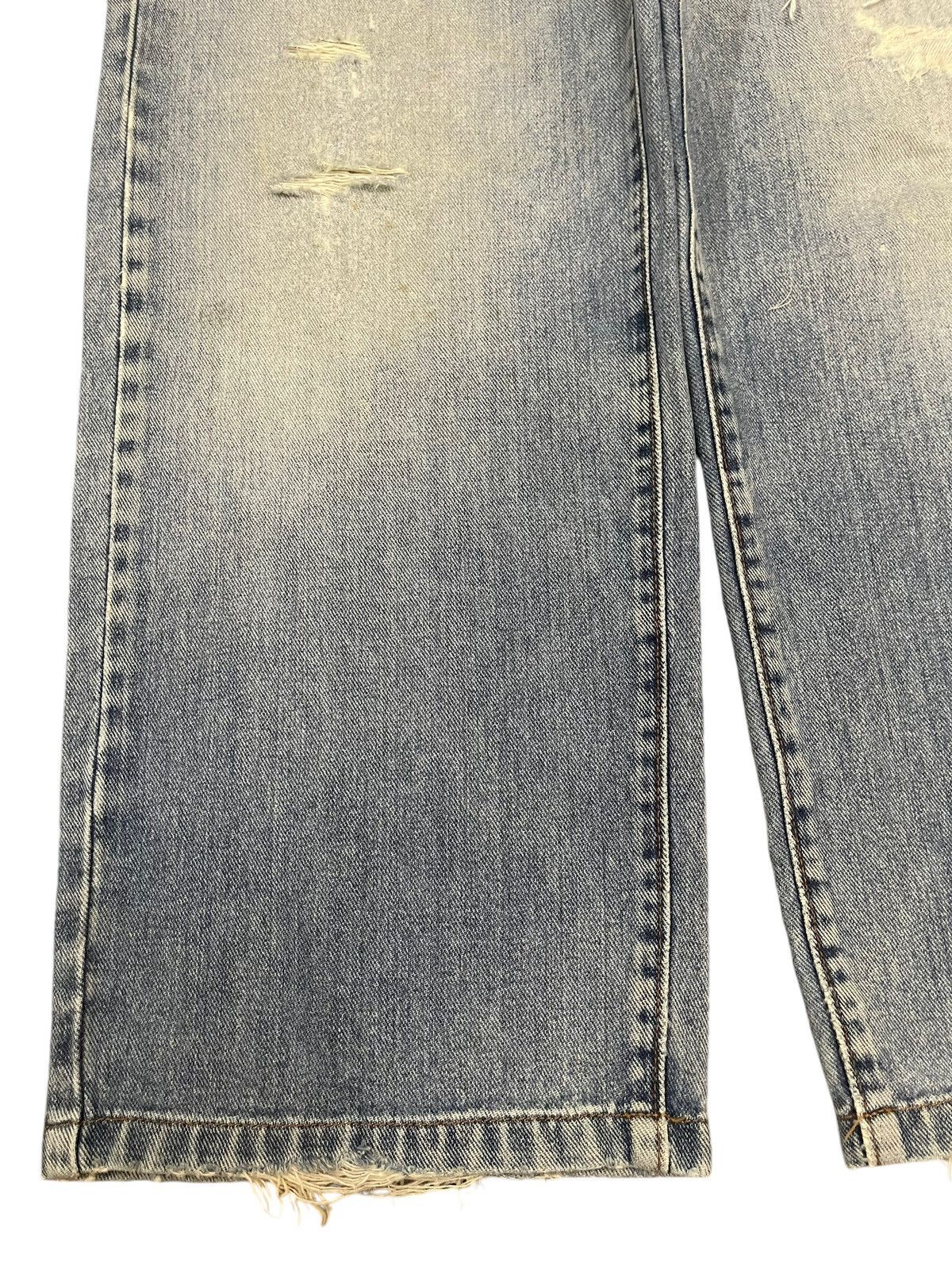 Big John Vintage 90s Big John Blue Wash Distressed Baggy Jeans Size US 29 - 7 Thumbnail